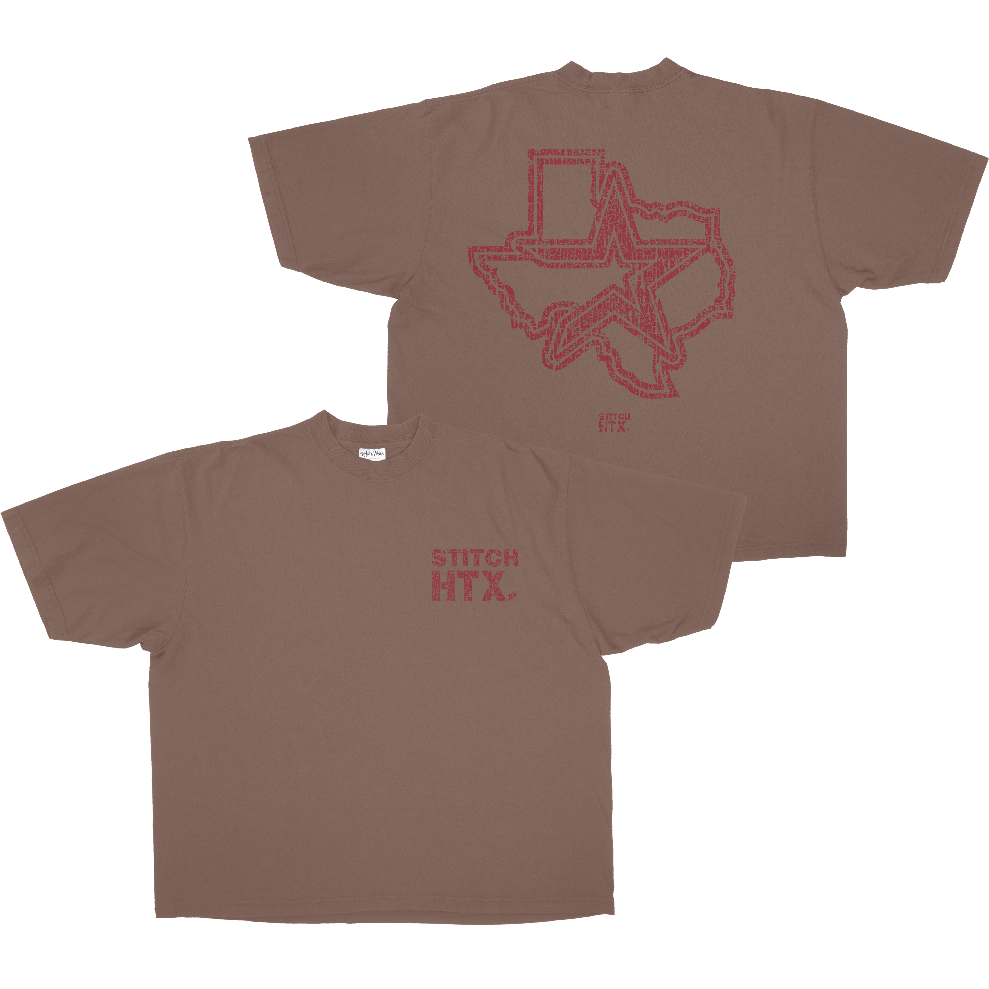RED STITCH LOGO HEAVYWEIGHT SHAKAWEAR TEE