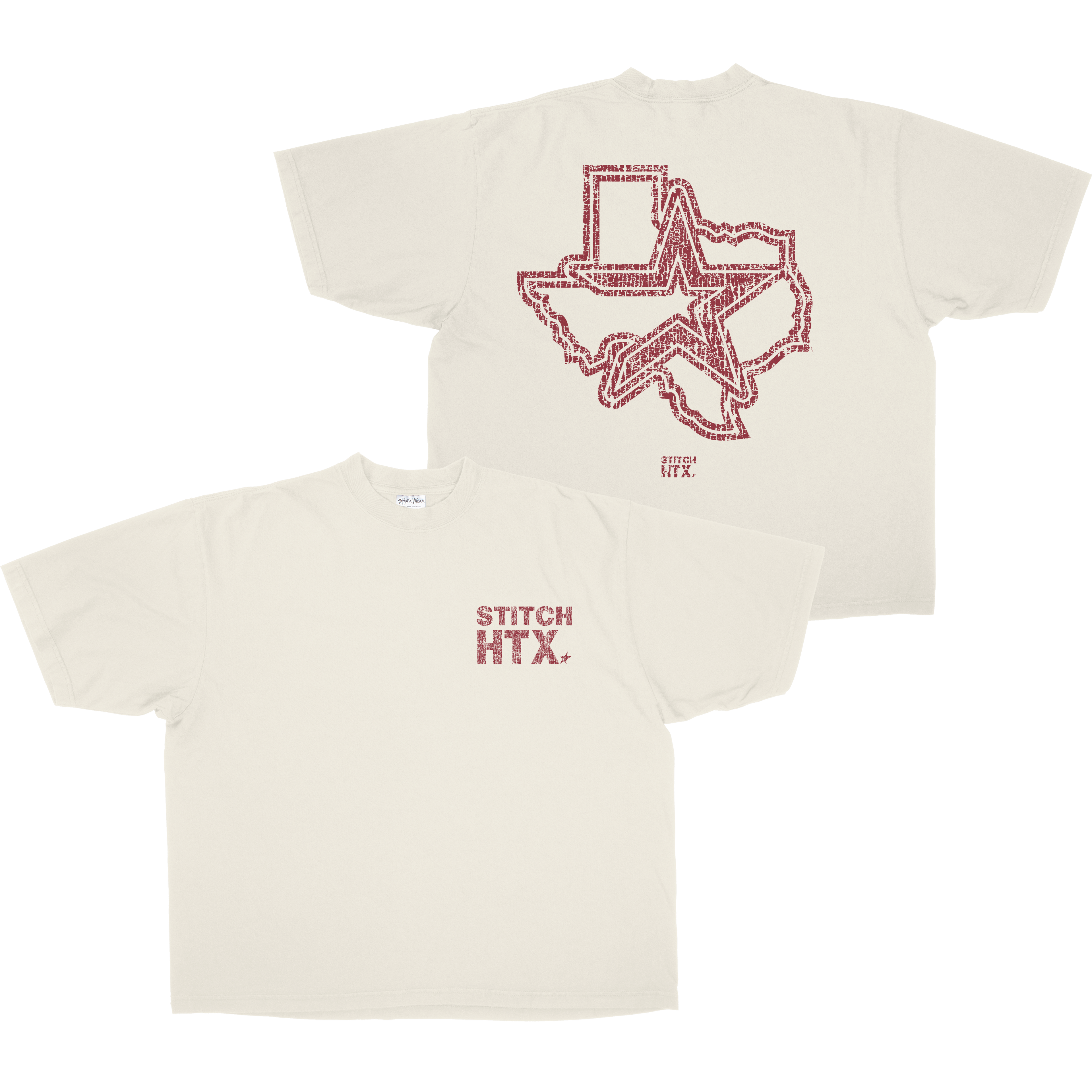 RED STITCH LOGO HEAVYWEIGHT SHAKAWEAR TEE