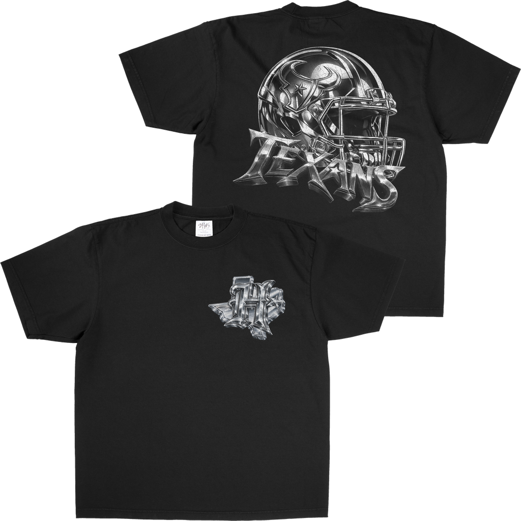CHROME TEXANS HELMET SHAKAWEAR TEE