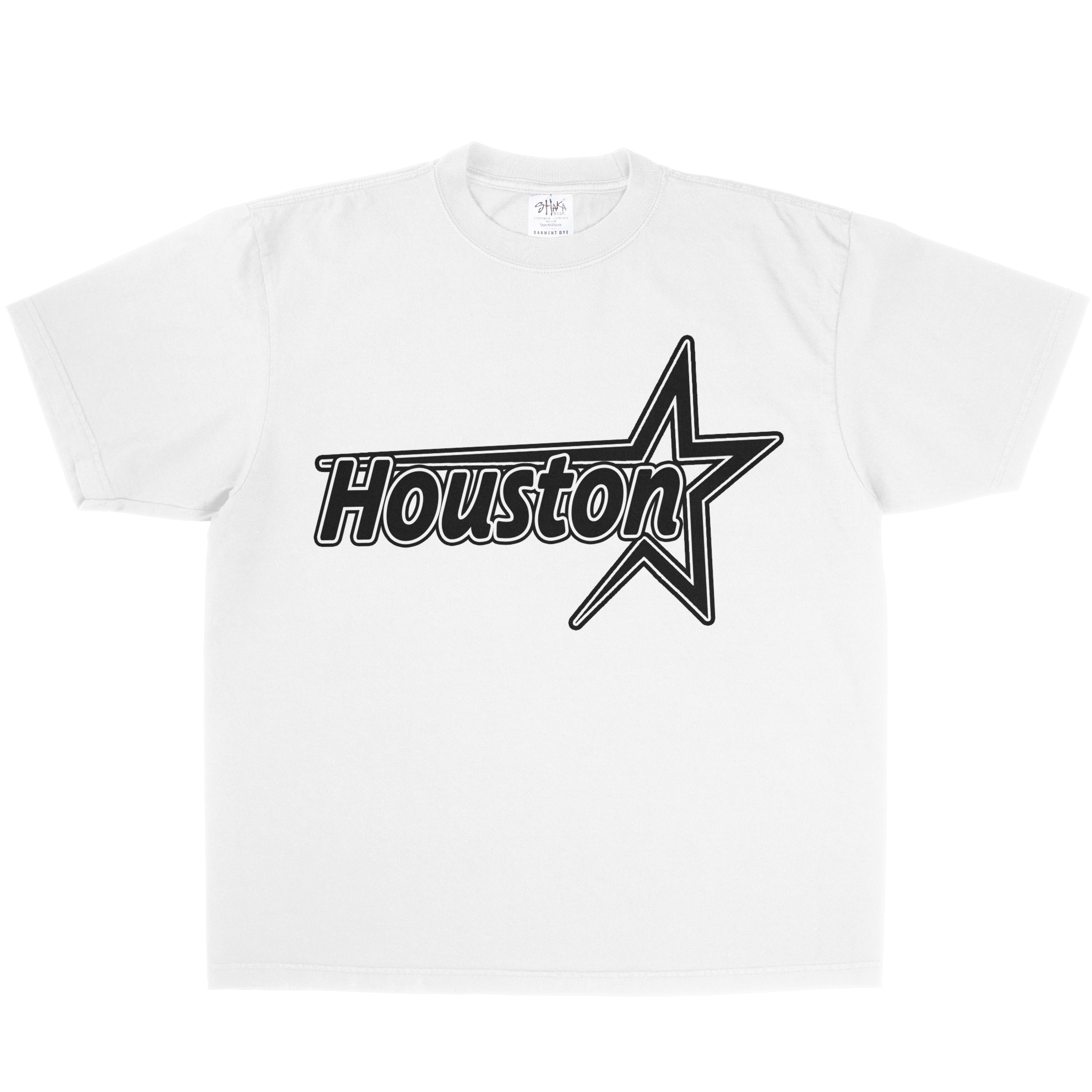 BLACK HOUSTON STAR SHAKAWEAR TEE