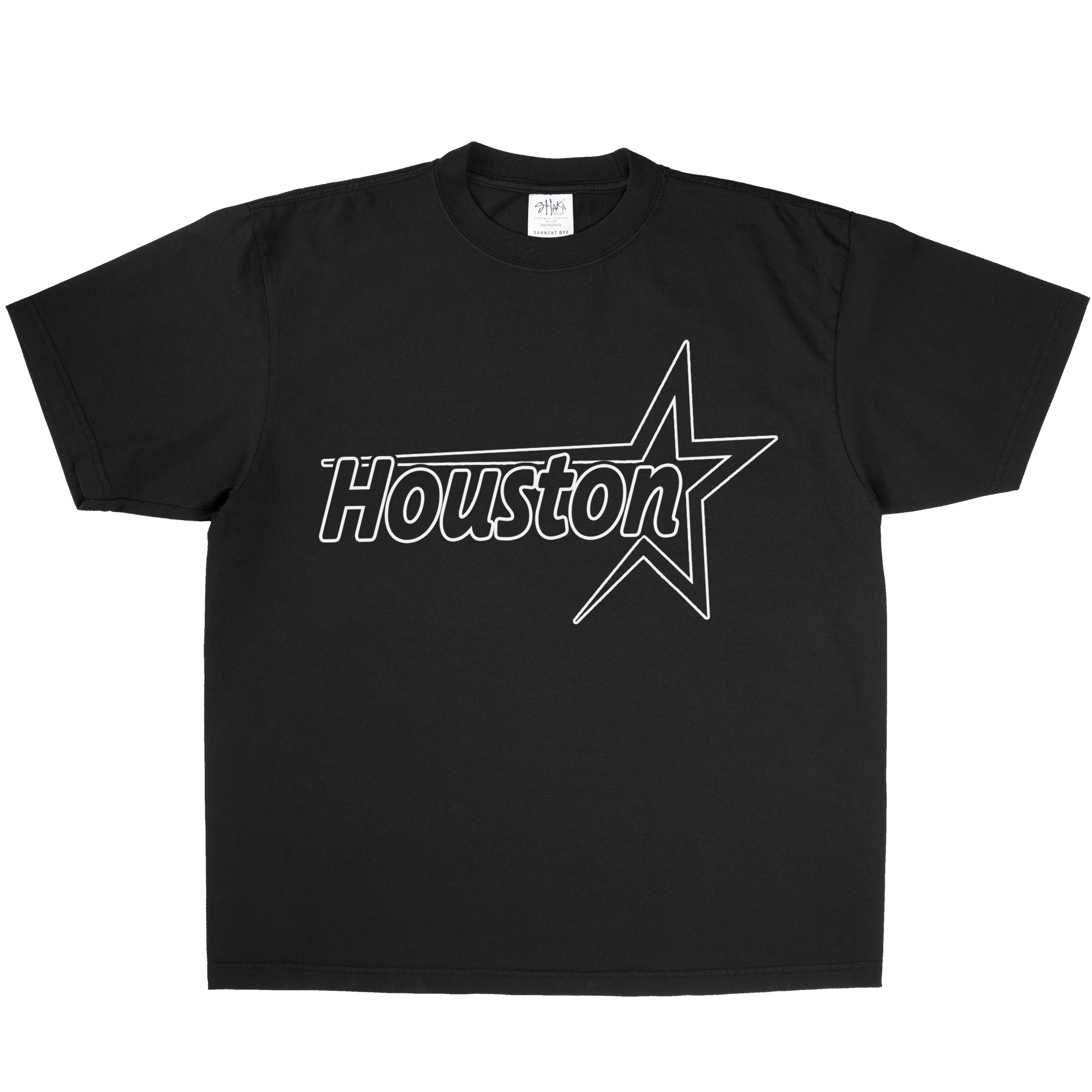 BLACK HOUSTON STAR SHAKAWEAR TEE
