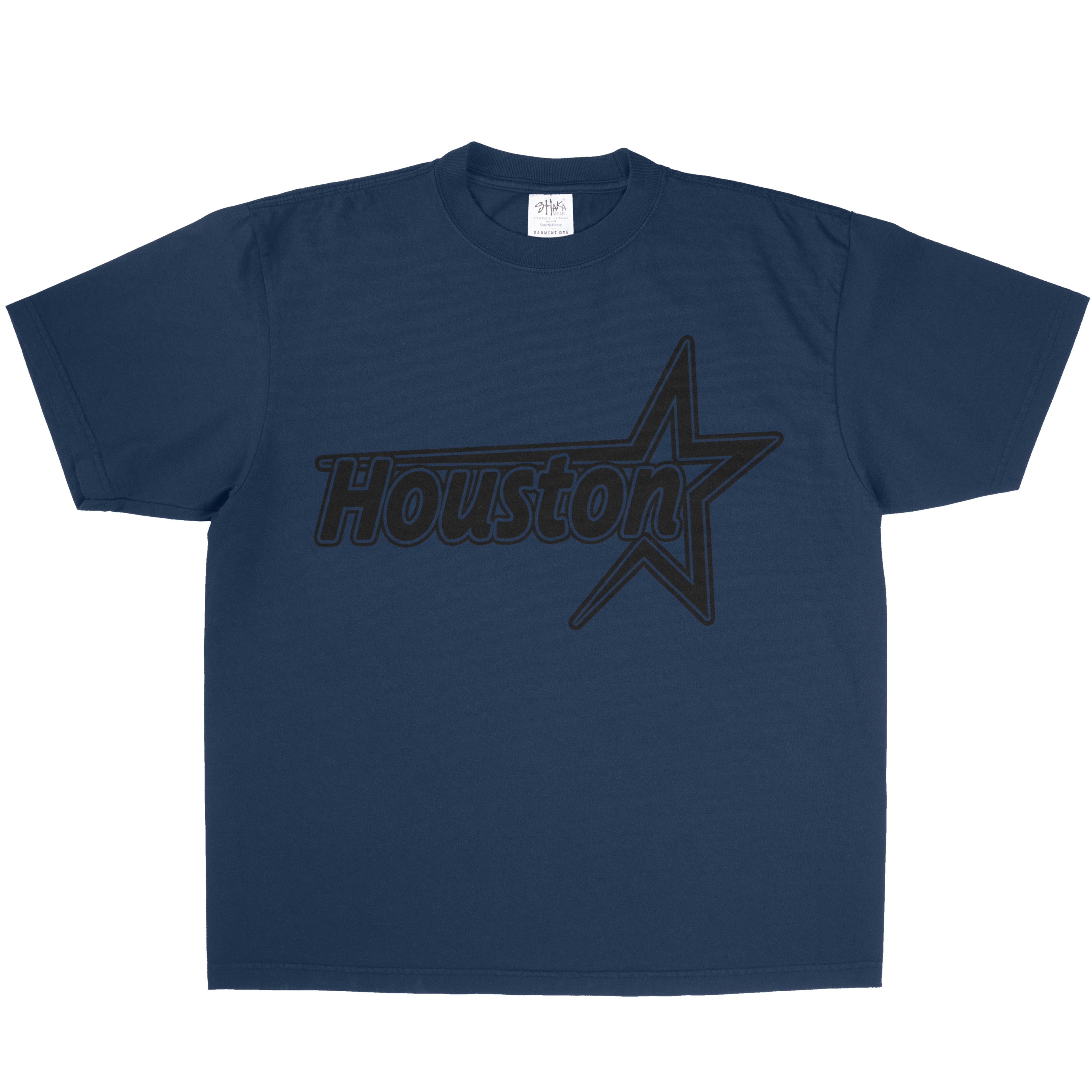 BLACK HOUSTON STAR SHAKAWEAR TEE