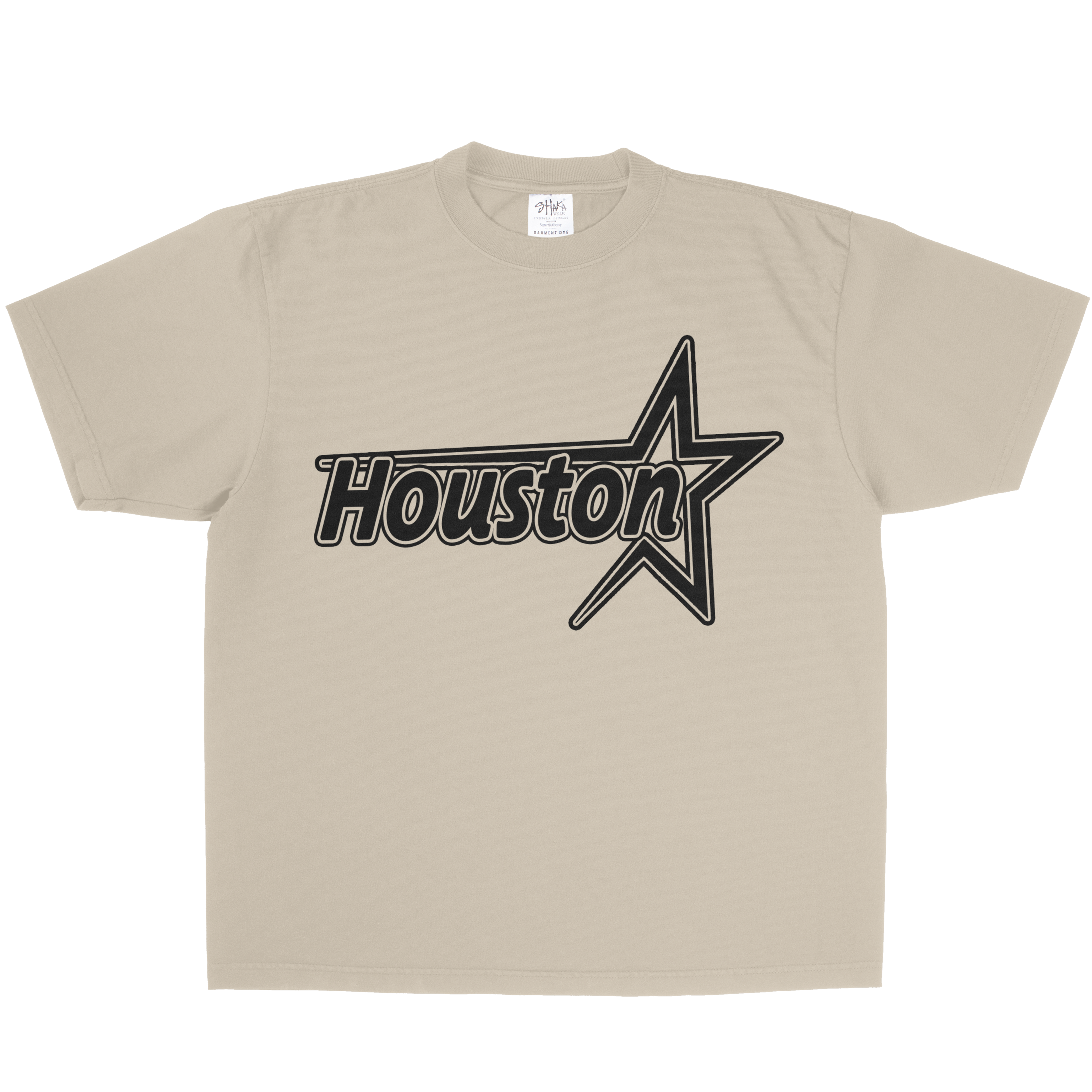 BLACK HOUSTON STAR SHAKAWEAR TEE