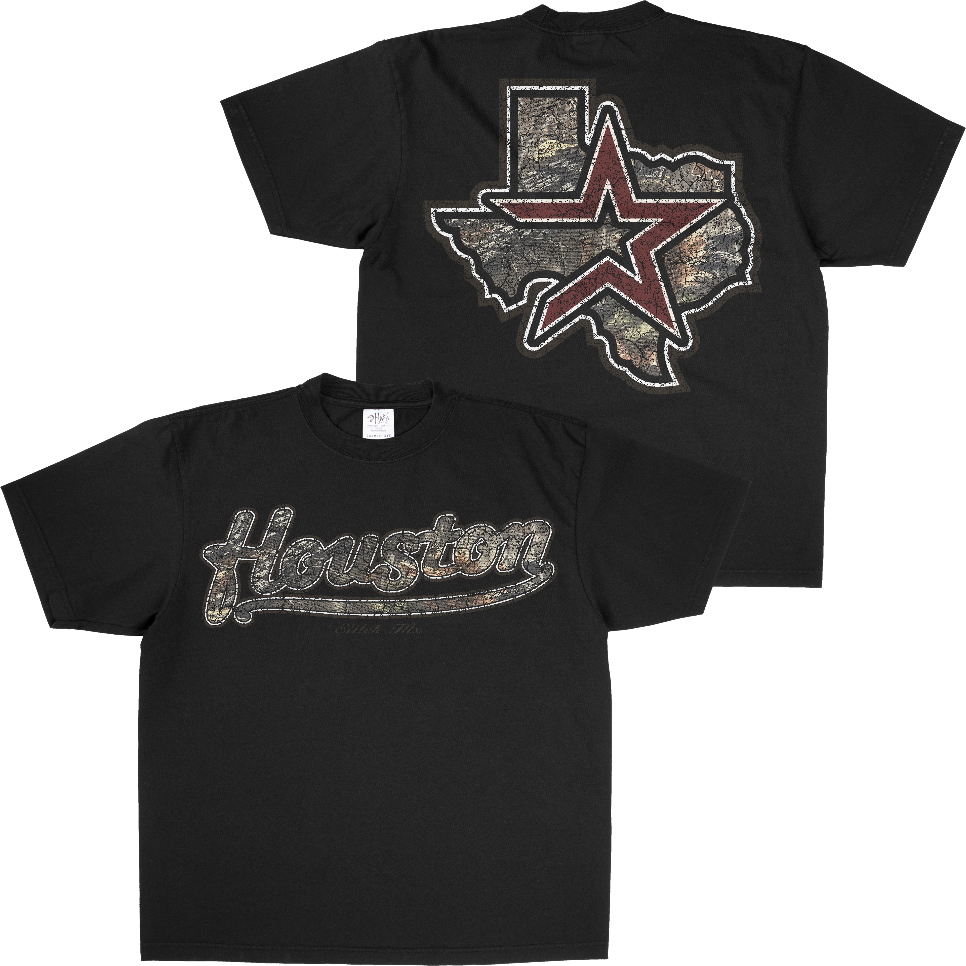 RED STAR CAMO HOUSTON SHAKAWEAR TEE