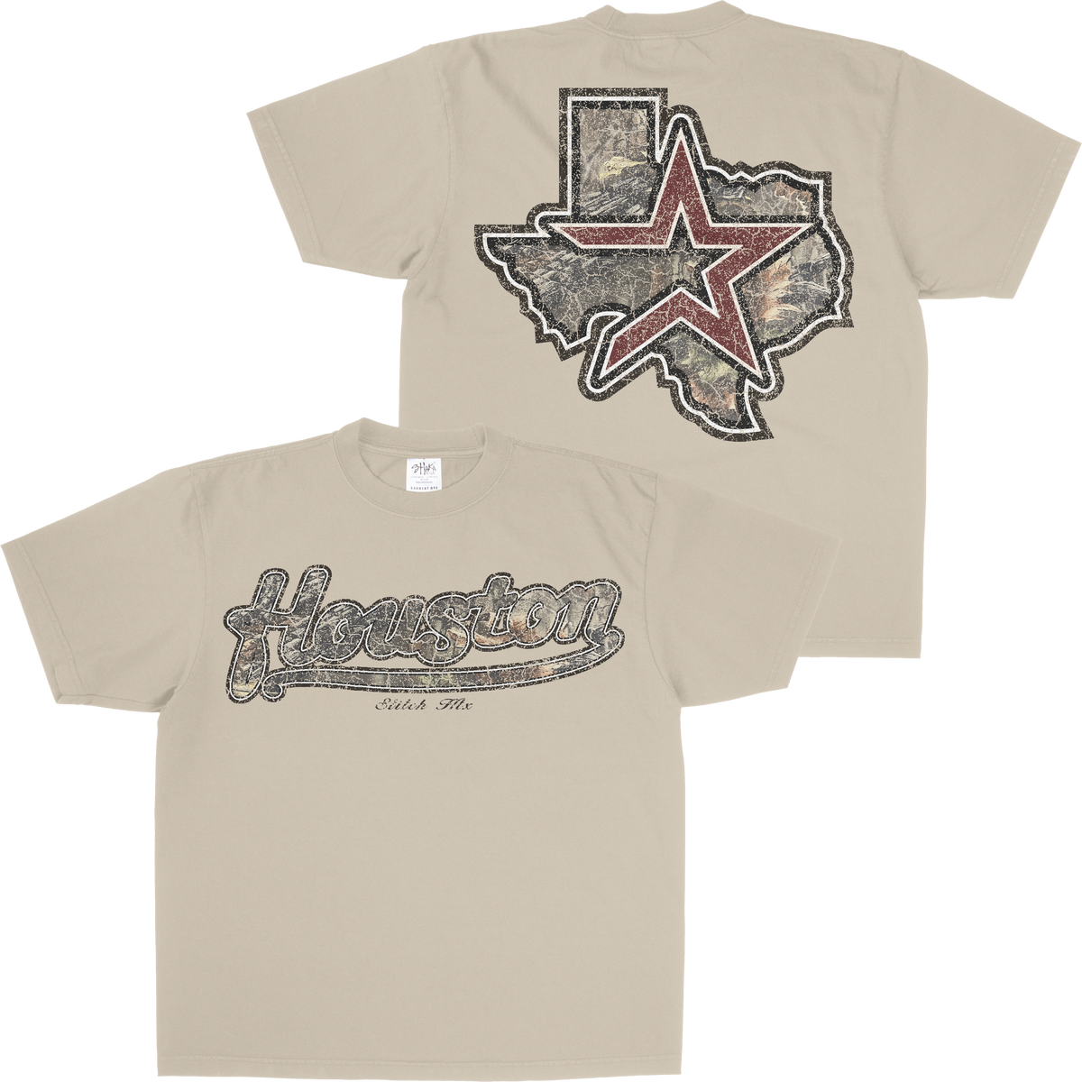 RED STAR CAMO HOUSTON SHAKAWEAR TEE