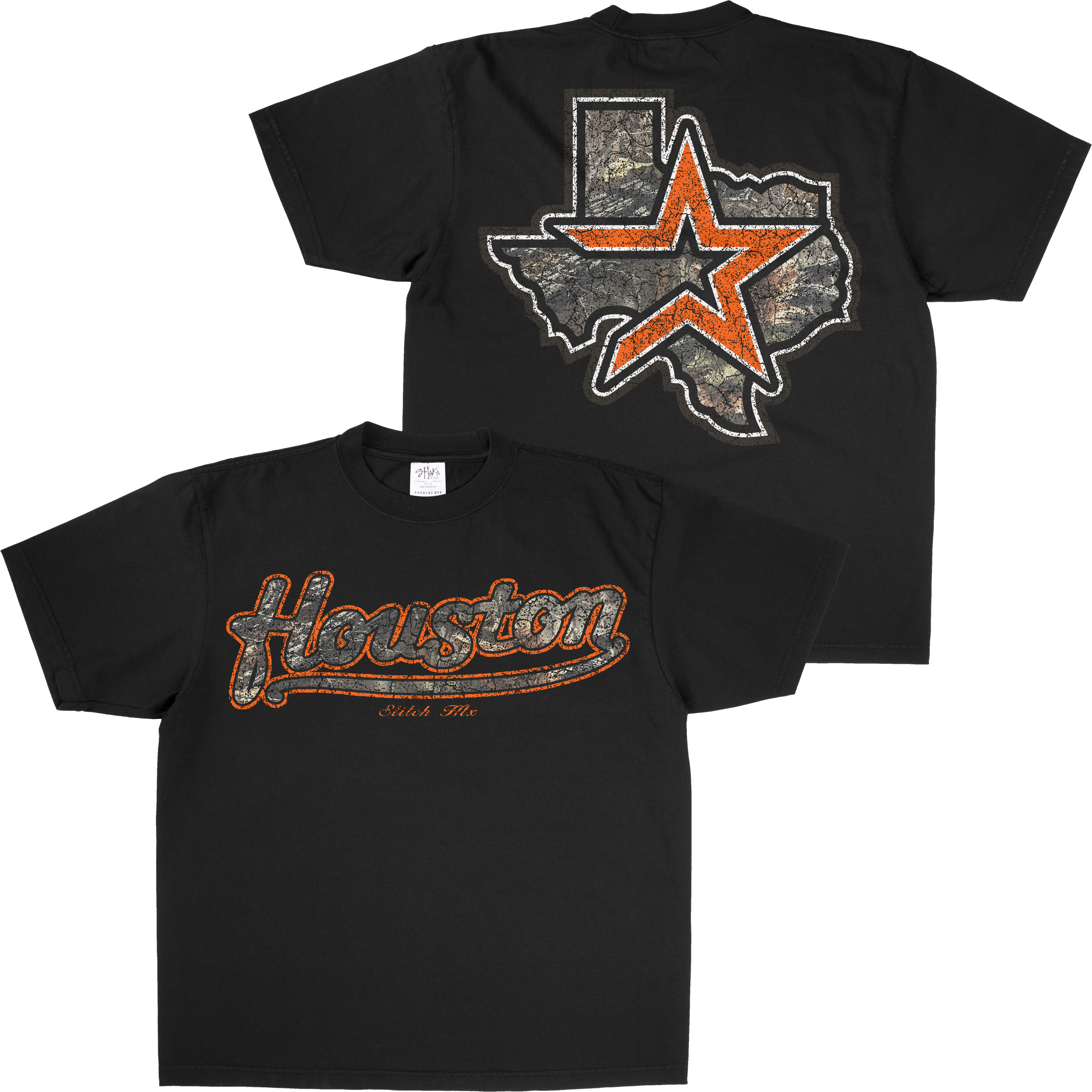 ORANGE STAR CAMO HOUSTON SHAKAWEAR TEE