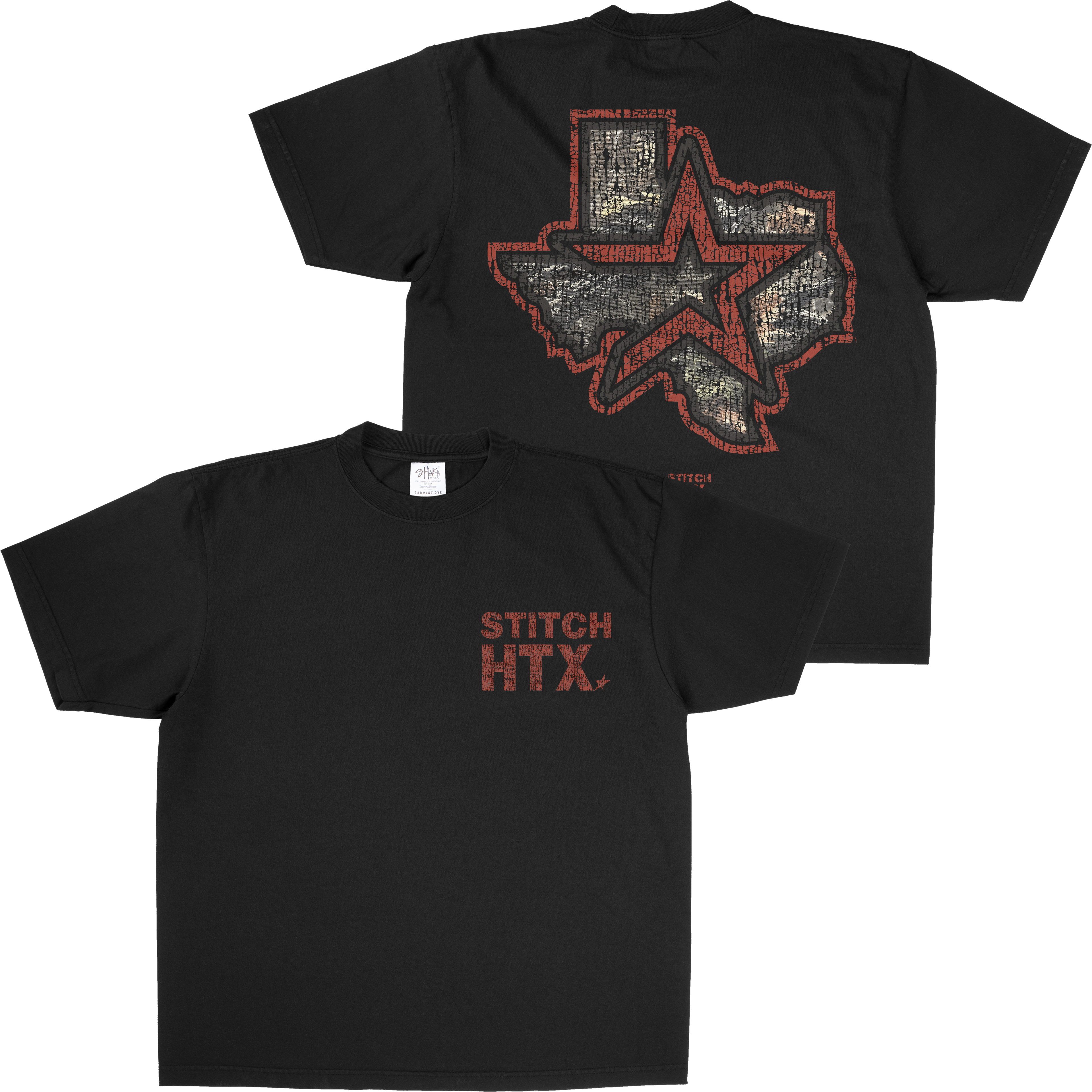 RED N CAMO LOGO SHAKAWEAR TEE
