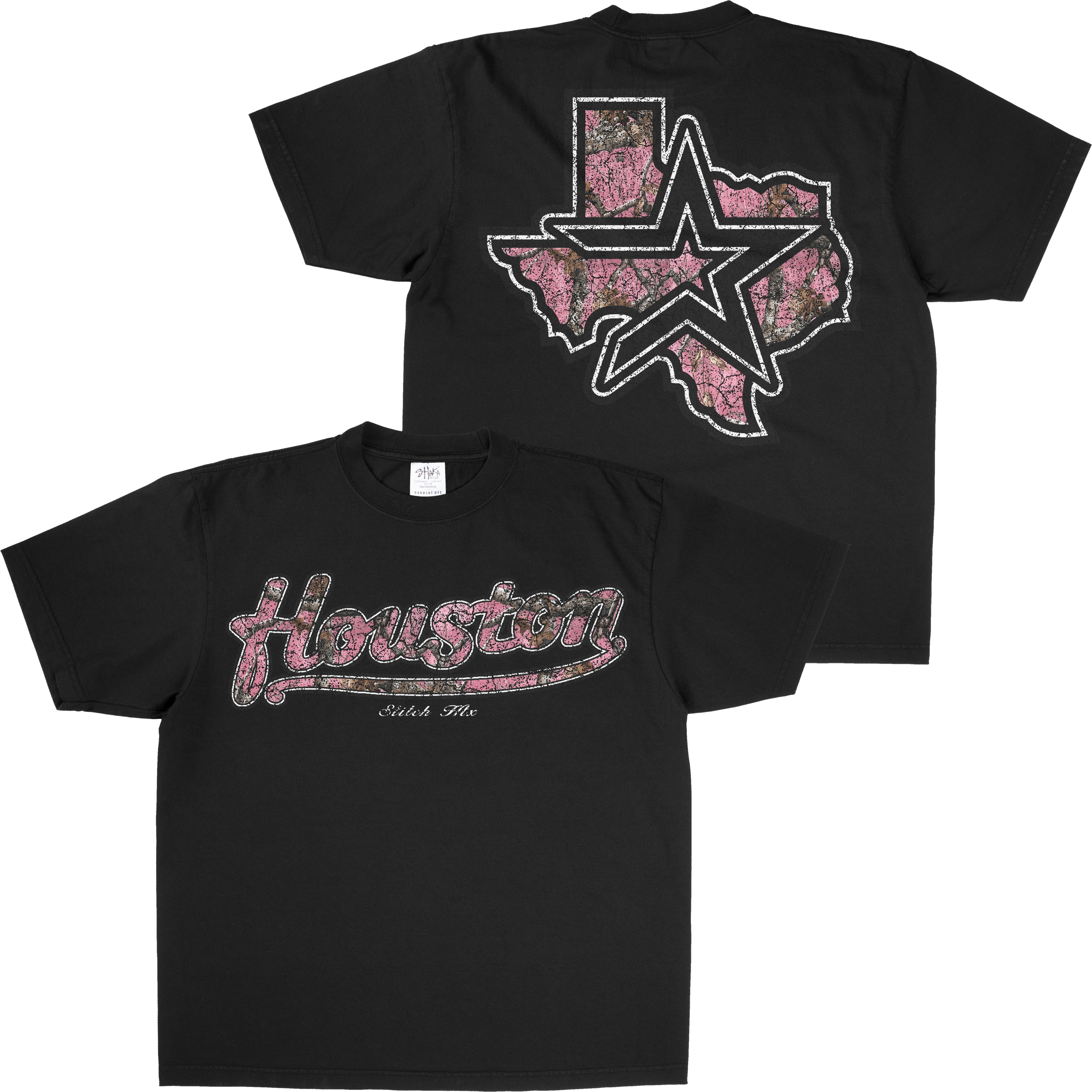 PINK CAMO HOUSTON SHAKAWEAR TEE