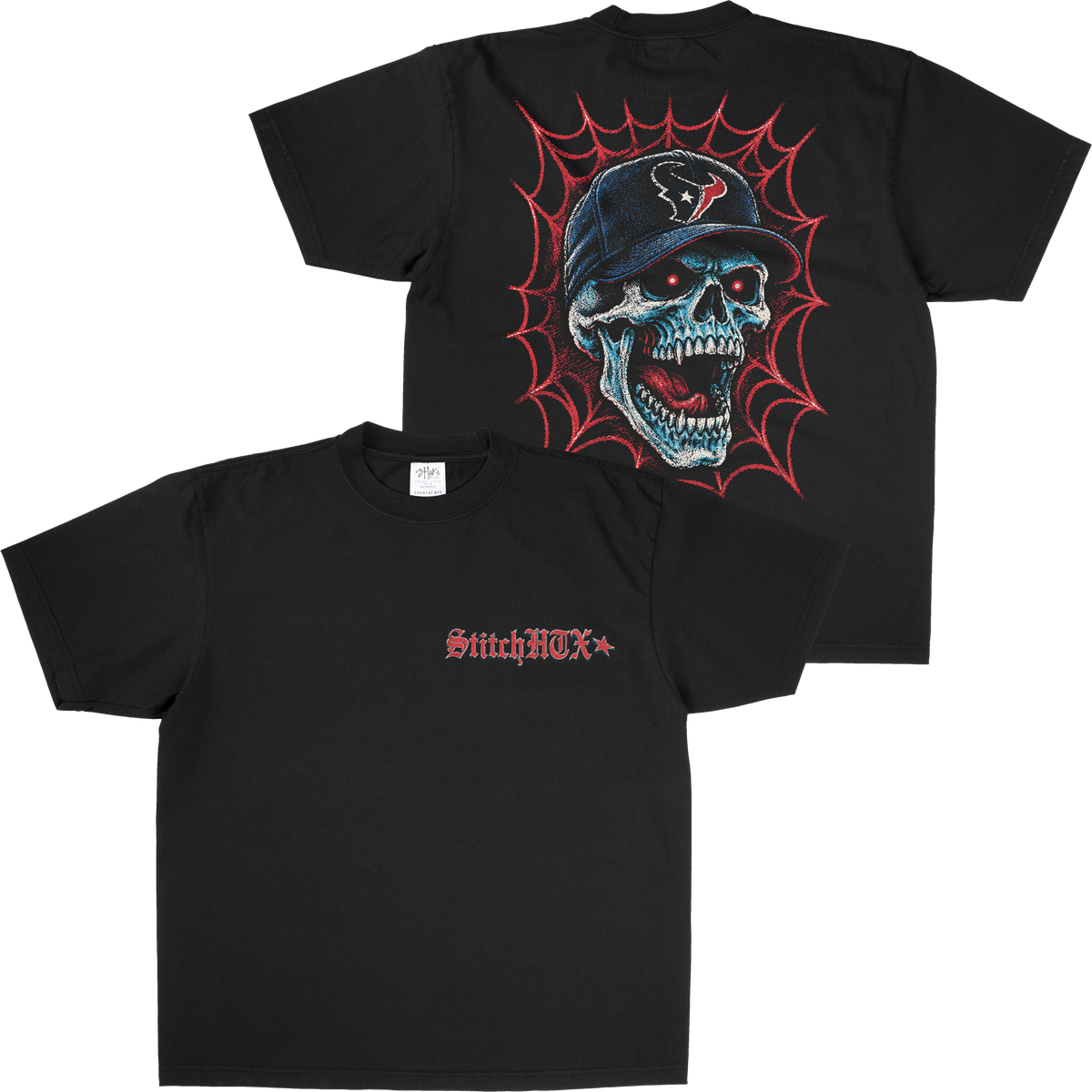 TEXANS SKULLY TEE