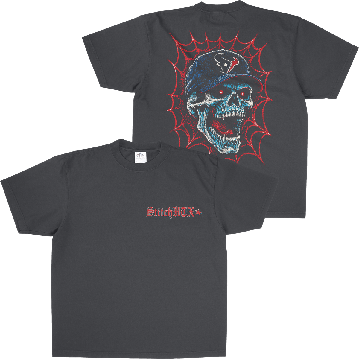 TEXANS SKULLY TEE