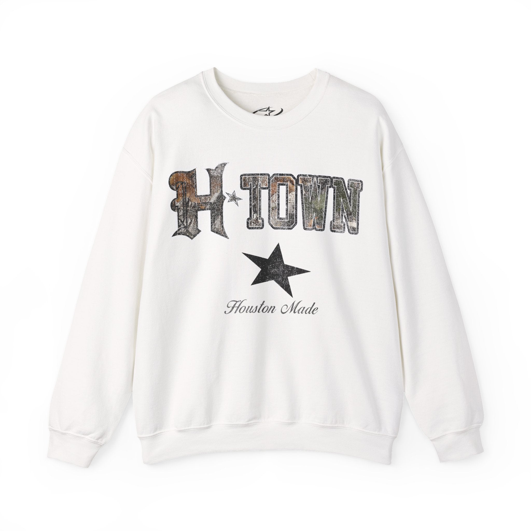 CAMO HTOWN MADE CREWNECK SWEATER