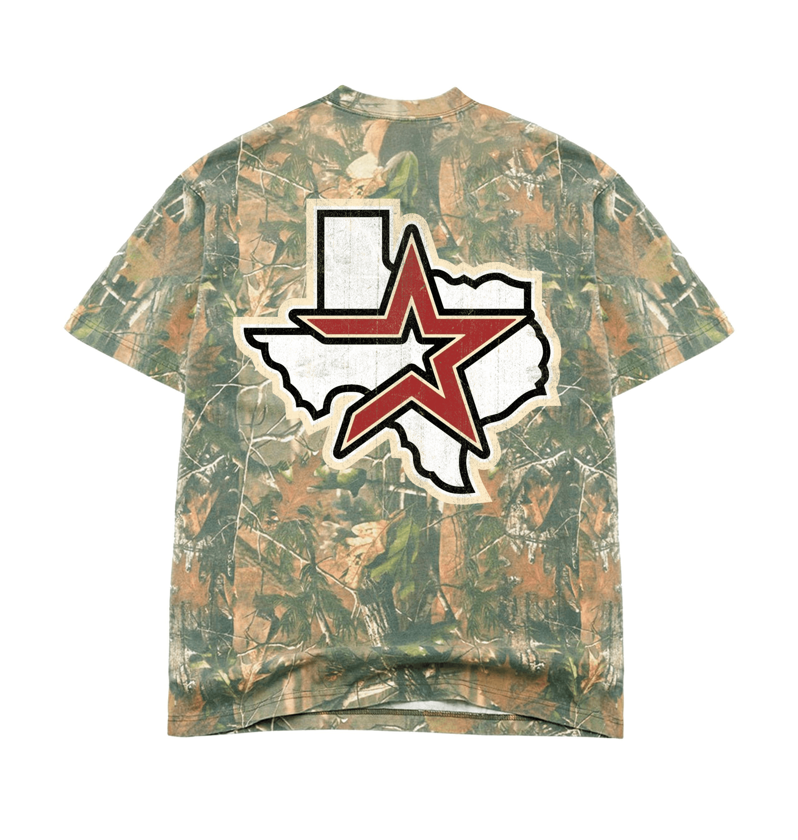 Vintage Wood Camo Shirts & Tops Back