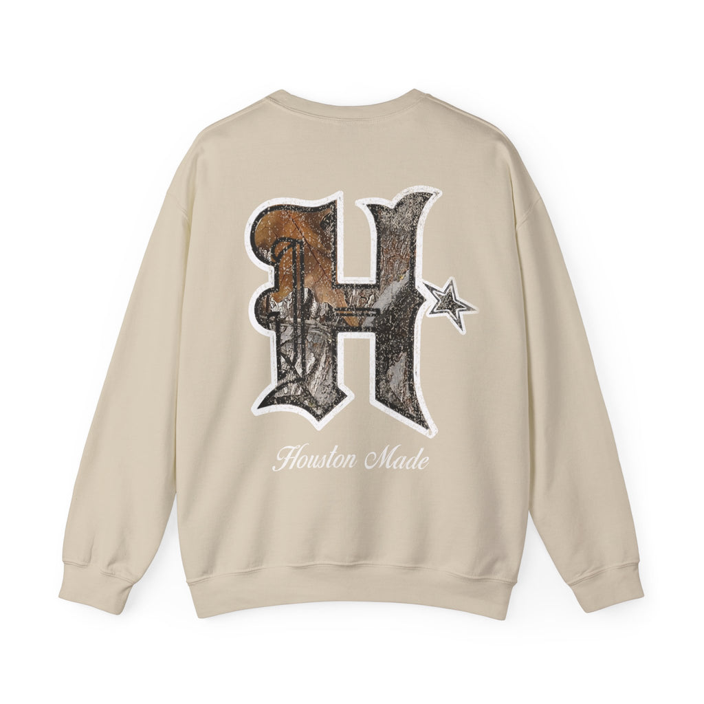 CAMO HTOWN MADE CREWNECK SWEATER