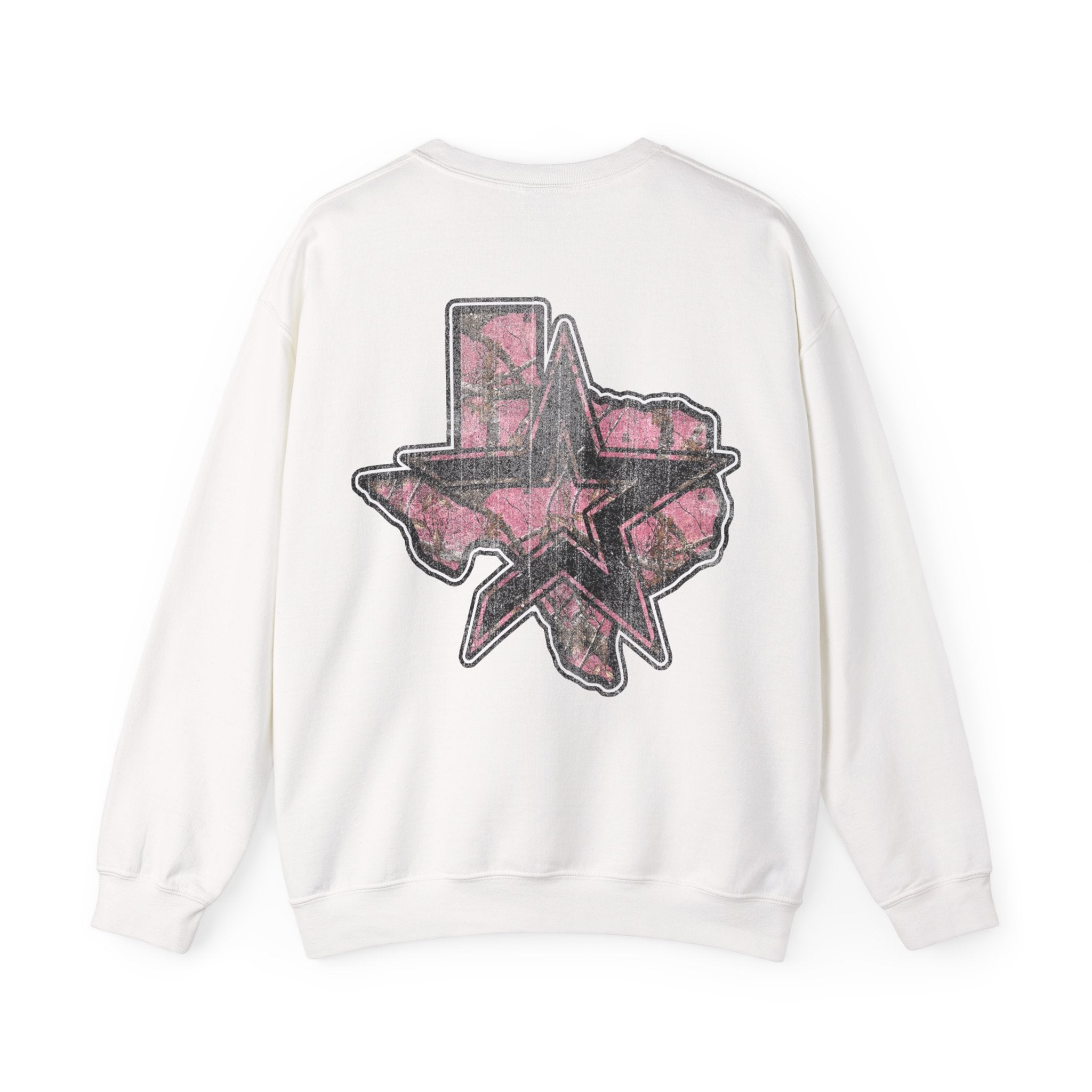 PINK CAMO HOUSTON CREWNECK SWEATER