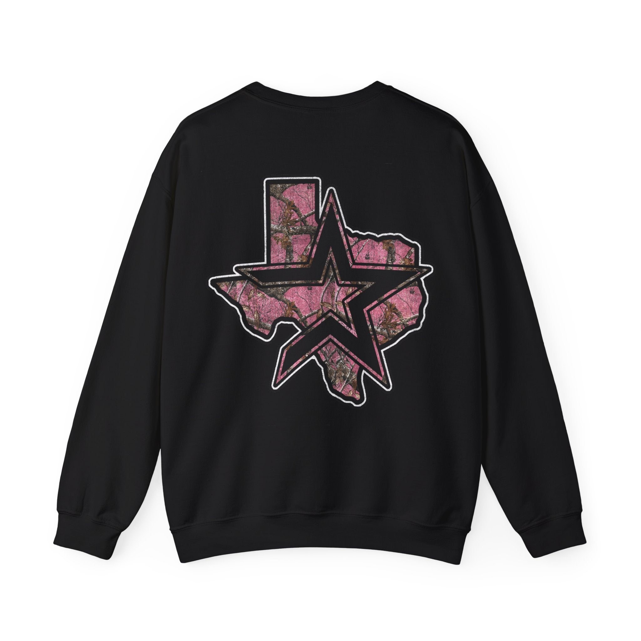 PINK CAMO HOUSTON CREWNECK SWEATER