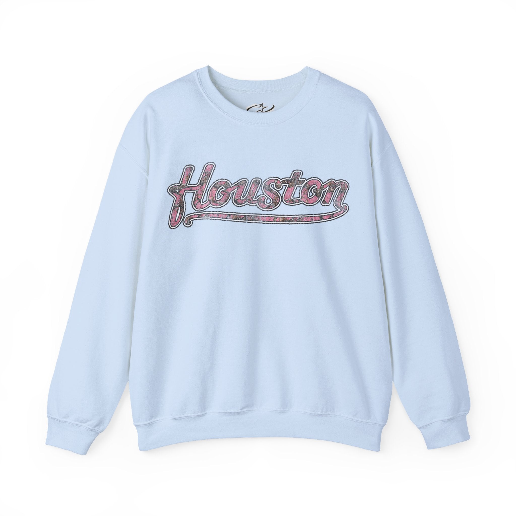 PINK CAMO HOUSTON CREWNECK SWEATER