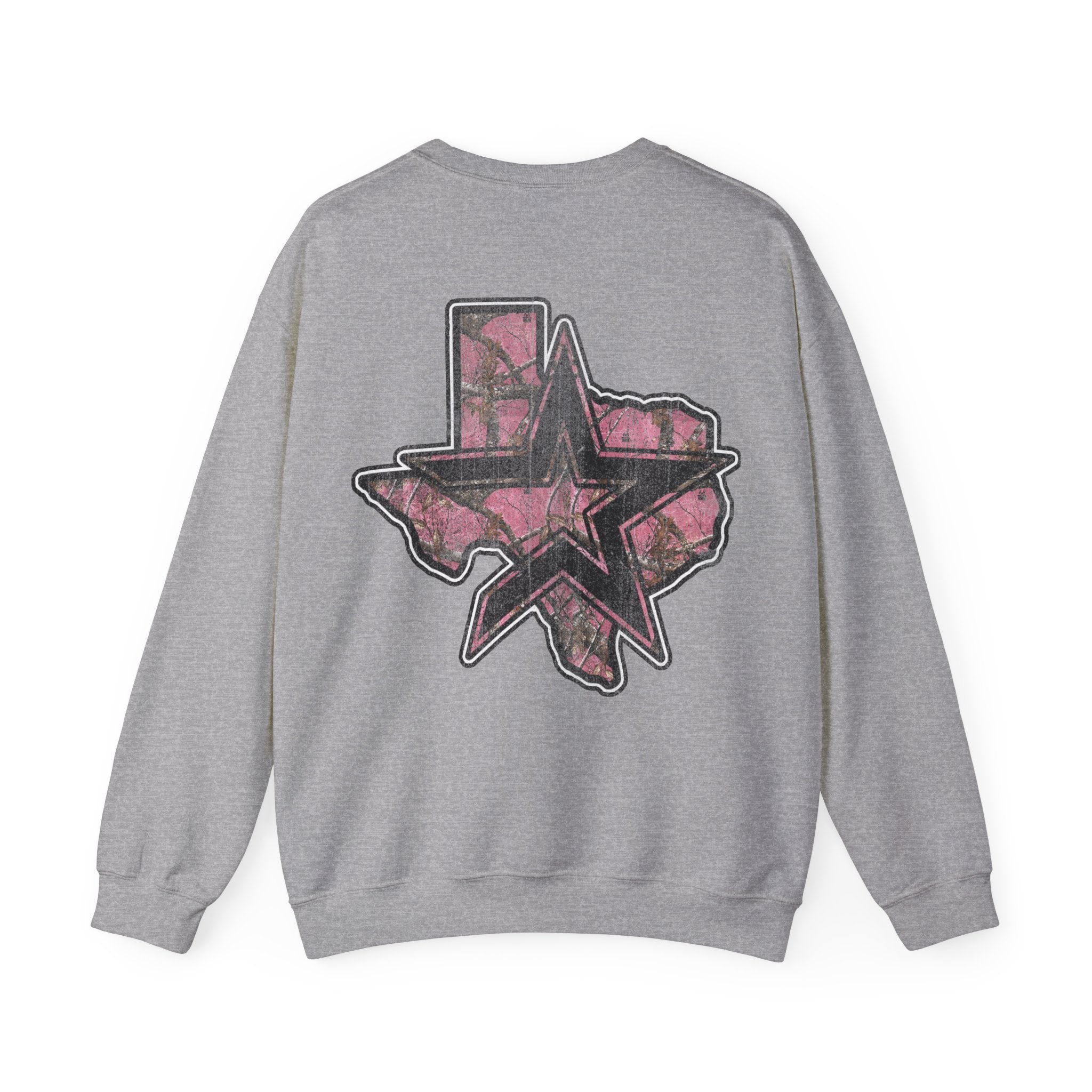 PINK CAMO HOUSTON CREWNECK SWEATER
