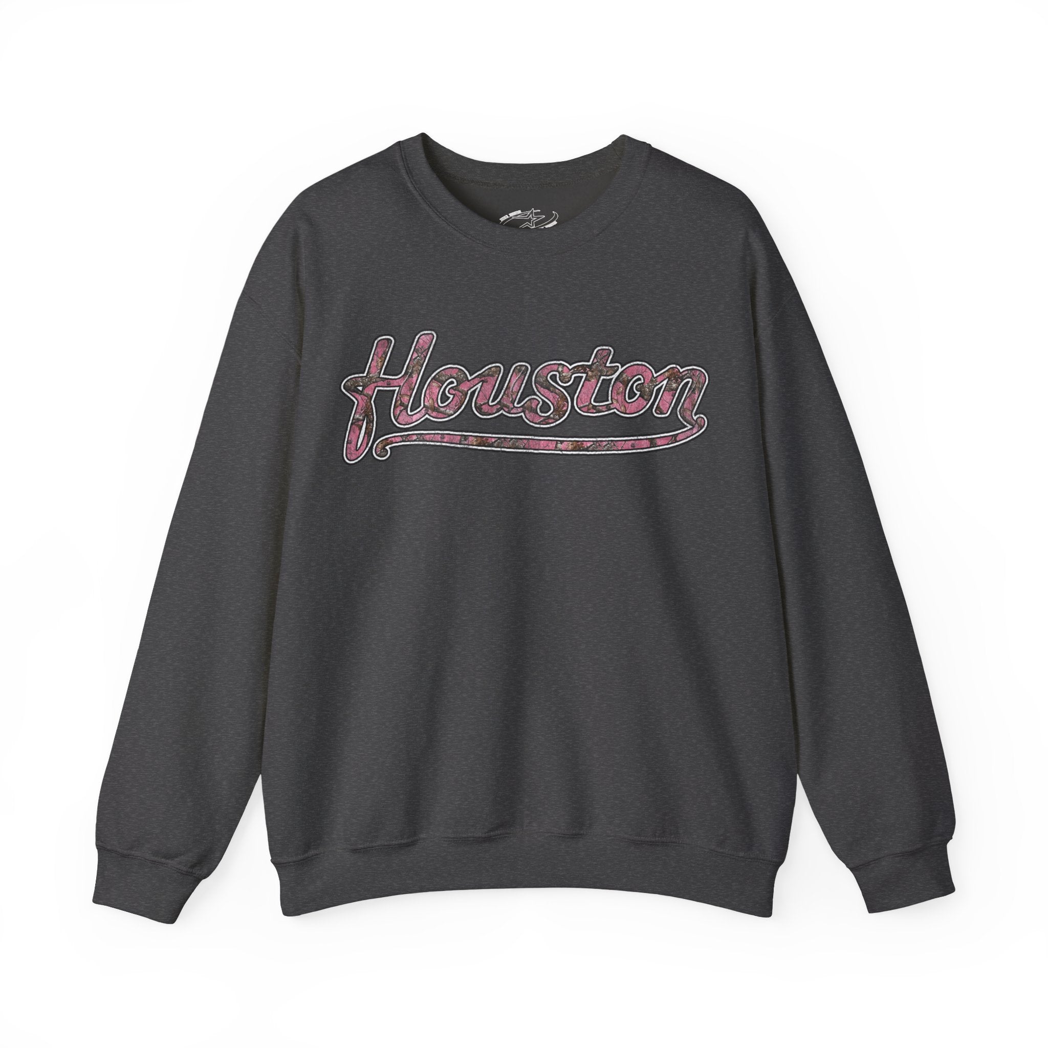 PINK CAMO HOUSTON CREWNECK SWEATER