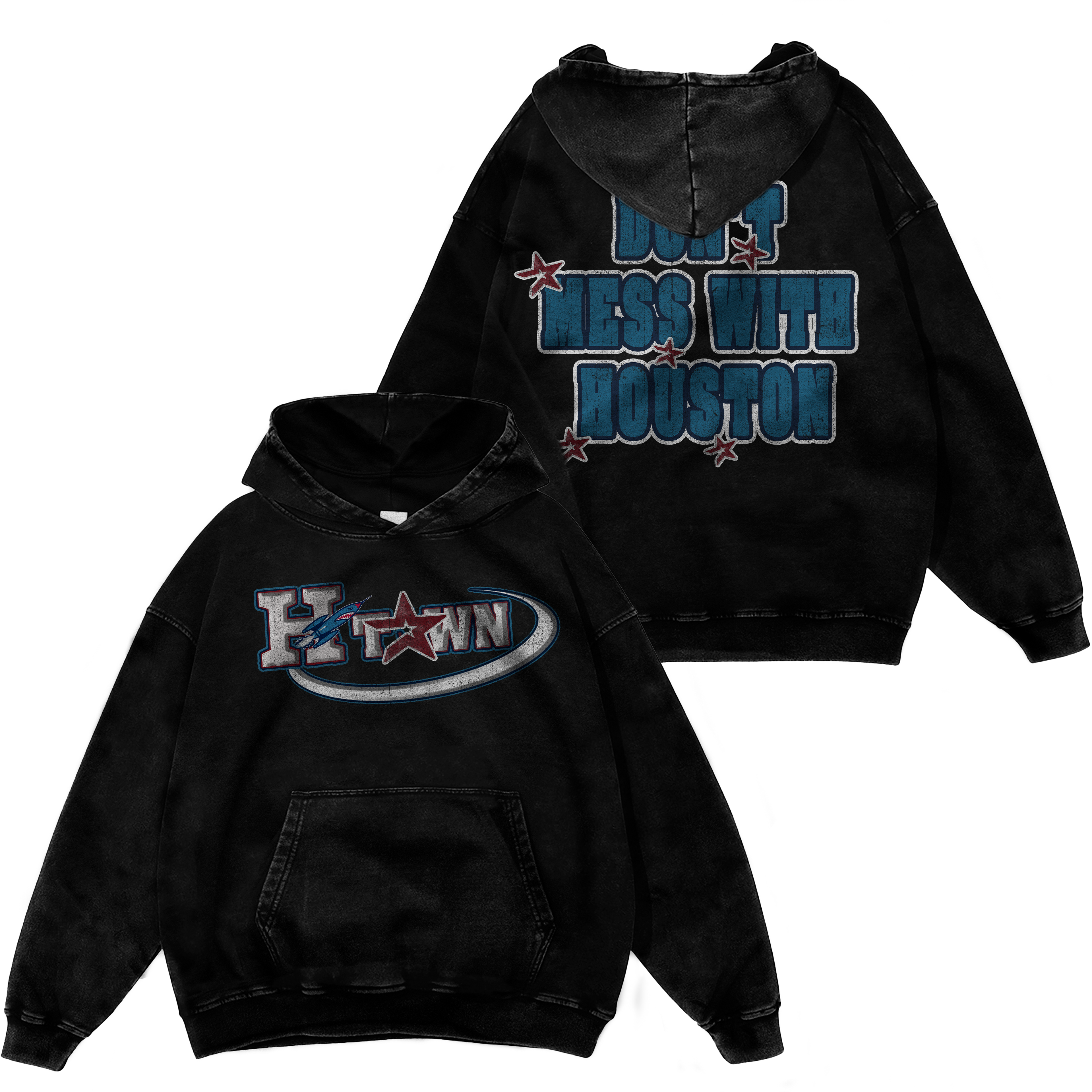 BLUE "H-TOWN" HOODIE