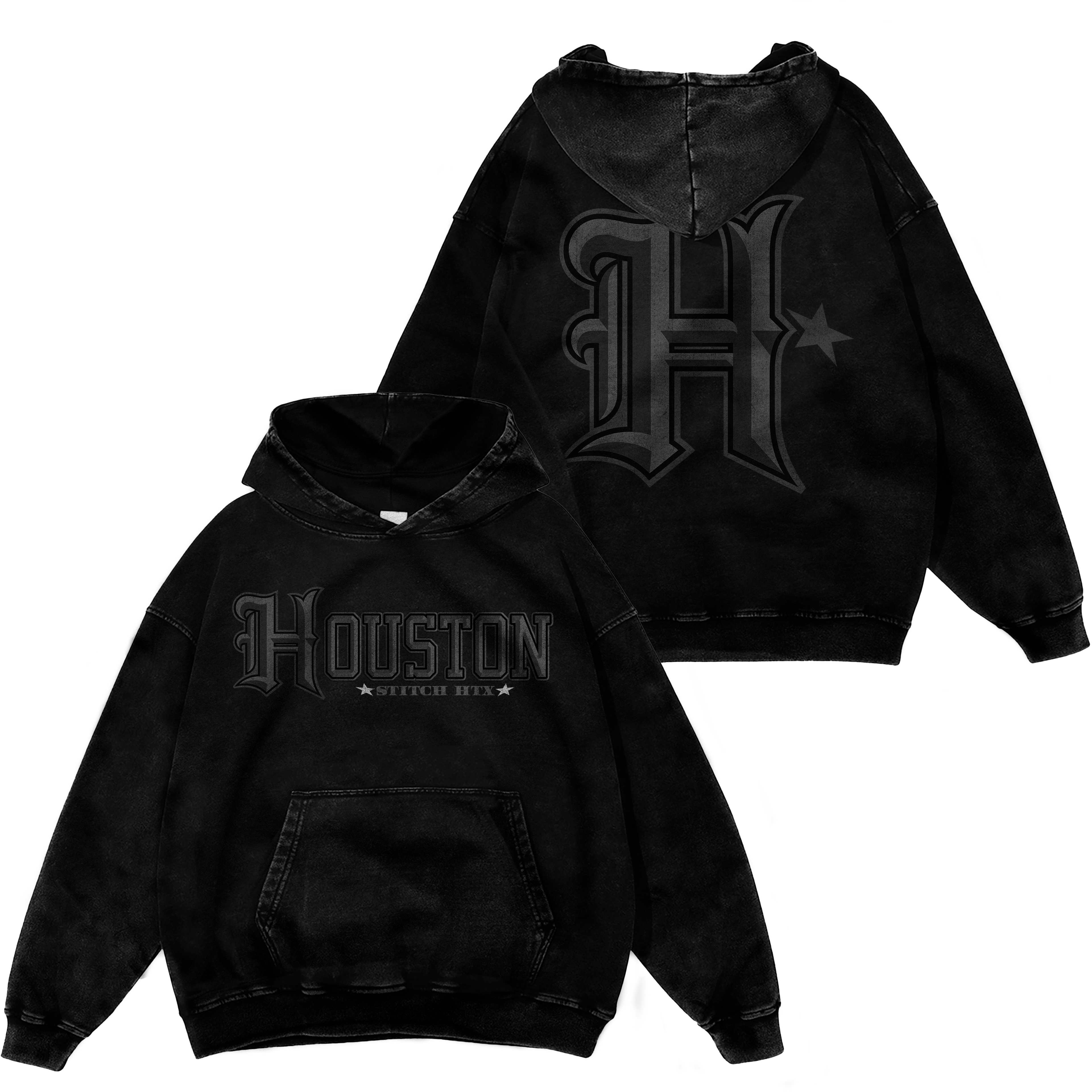 GREY "H" HOODIE