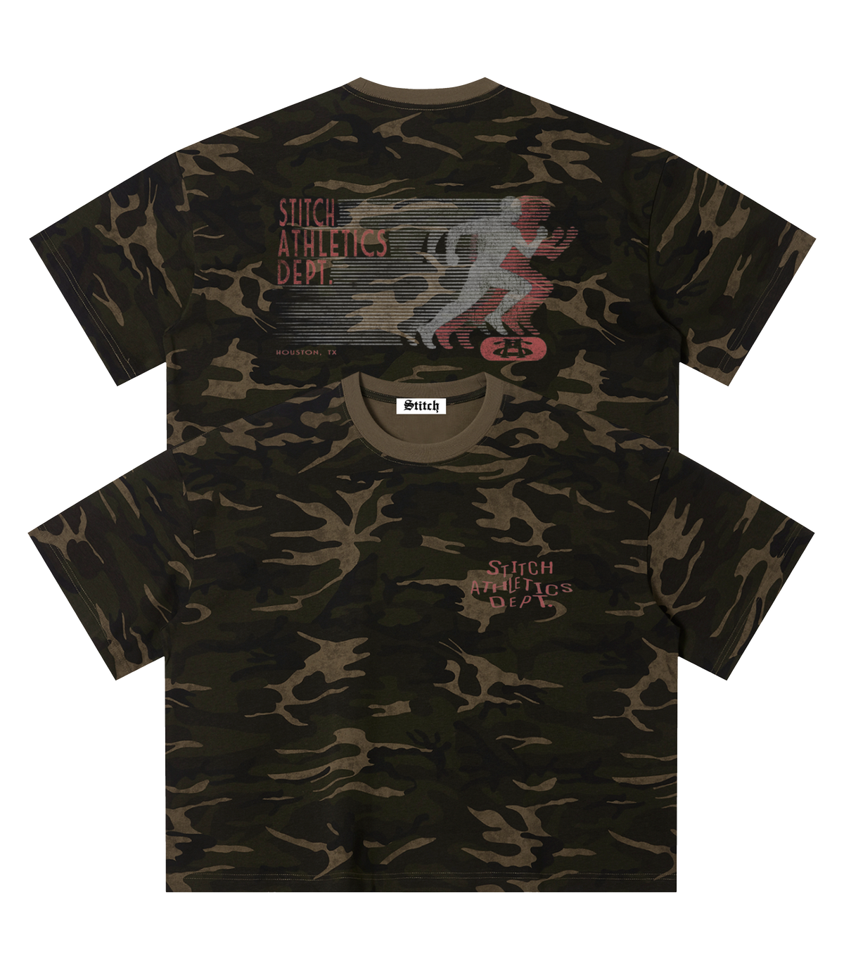 SAD RUN CAMO BOXY TEE