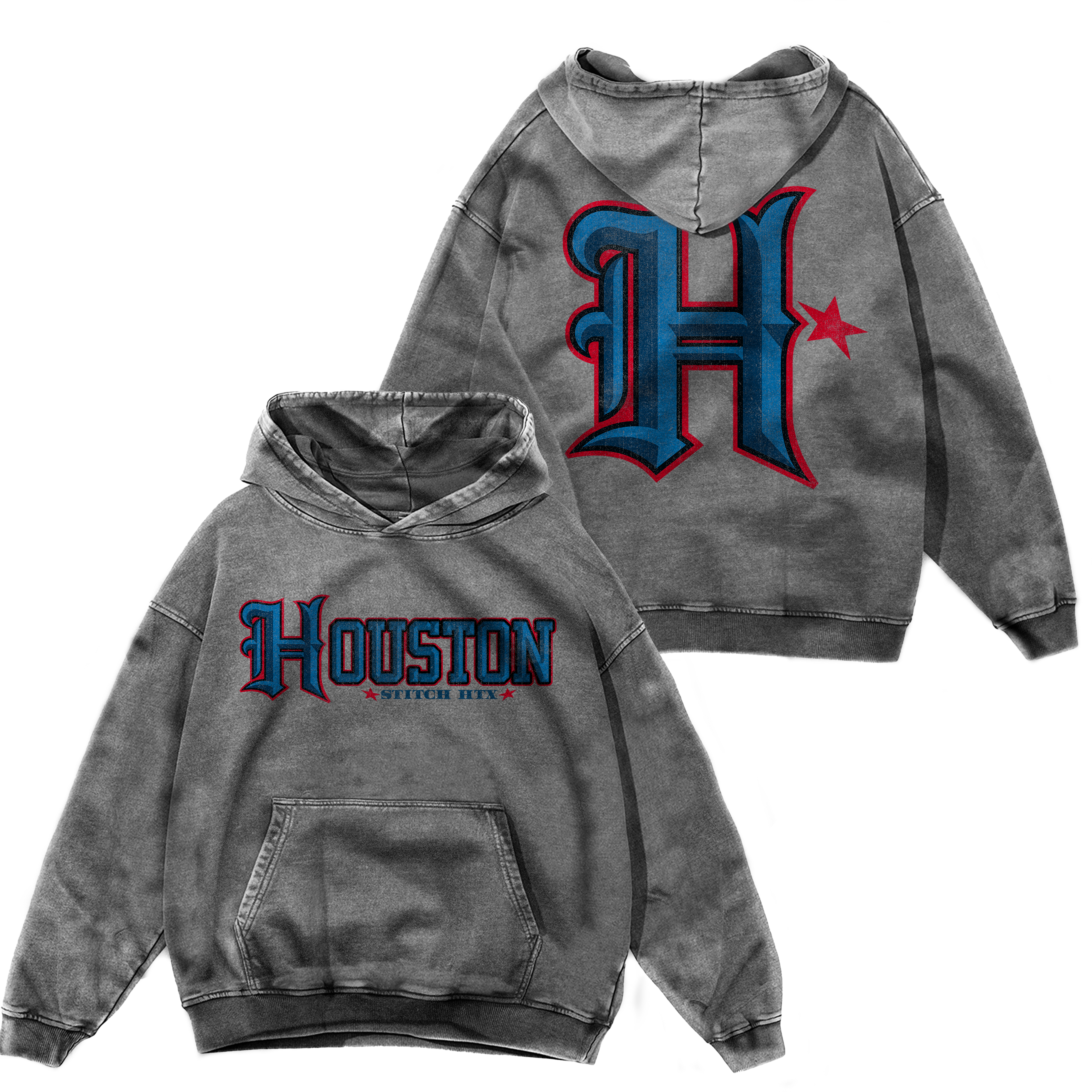 BLUE "H" HOODIE