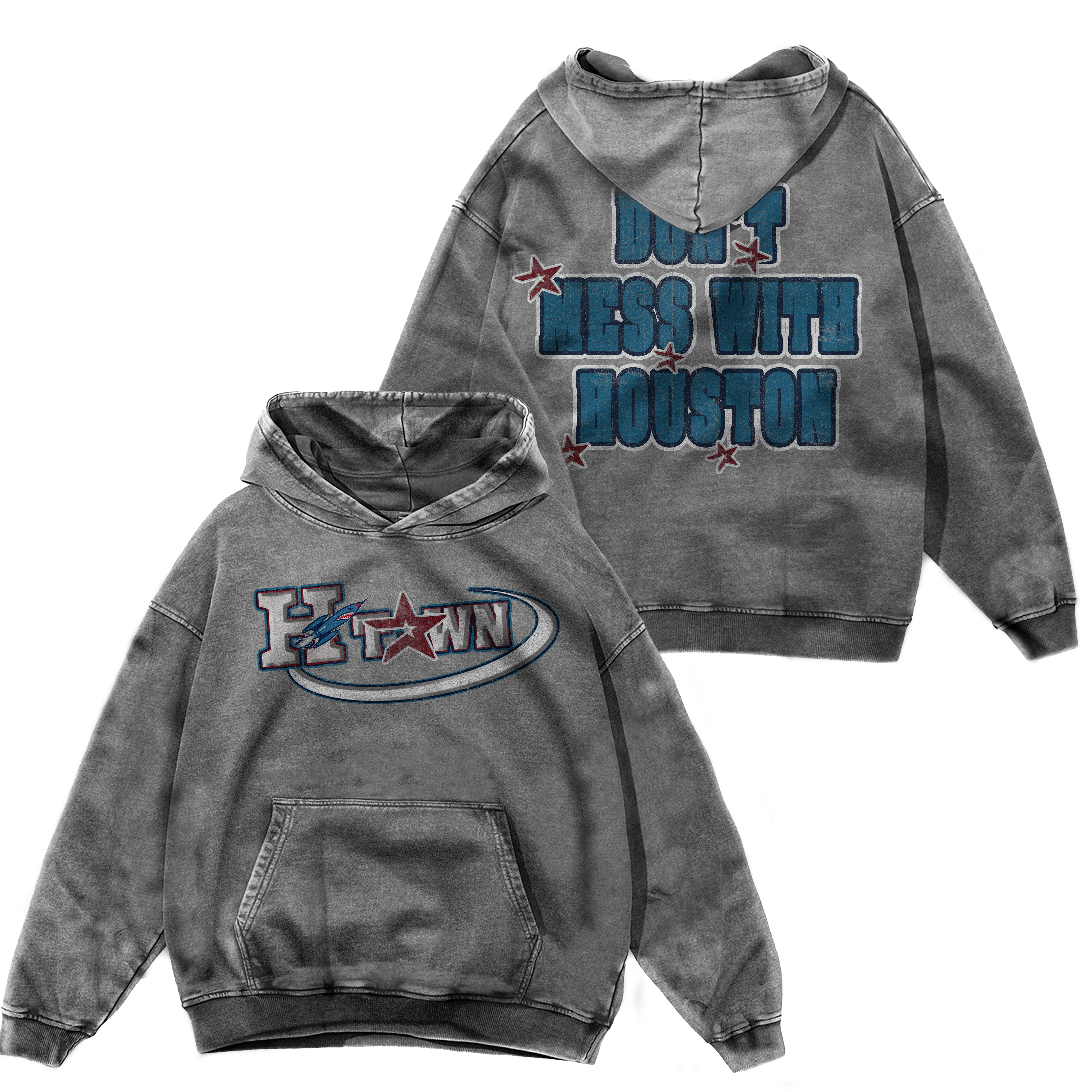 BLUE "H-TOWN" HOODIE