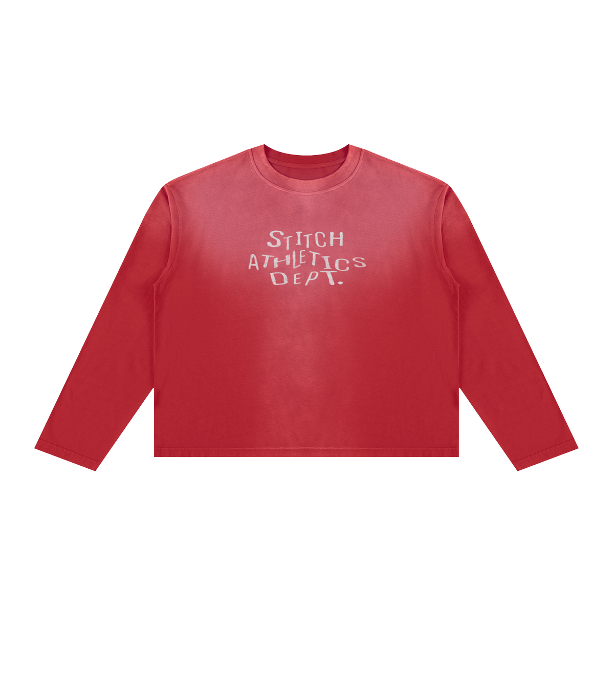 STITCH ATHL DEPT. WASHED OVERSIZED BOXY LONGSLEEEVE