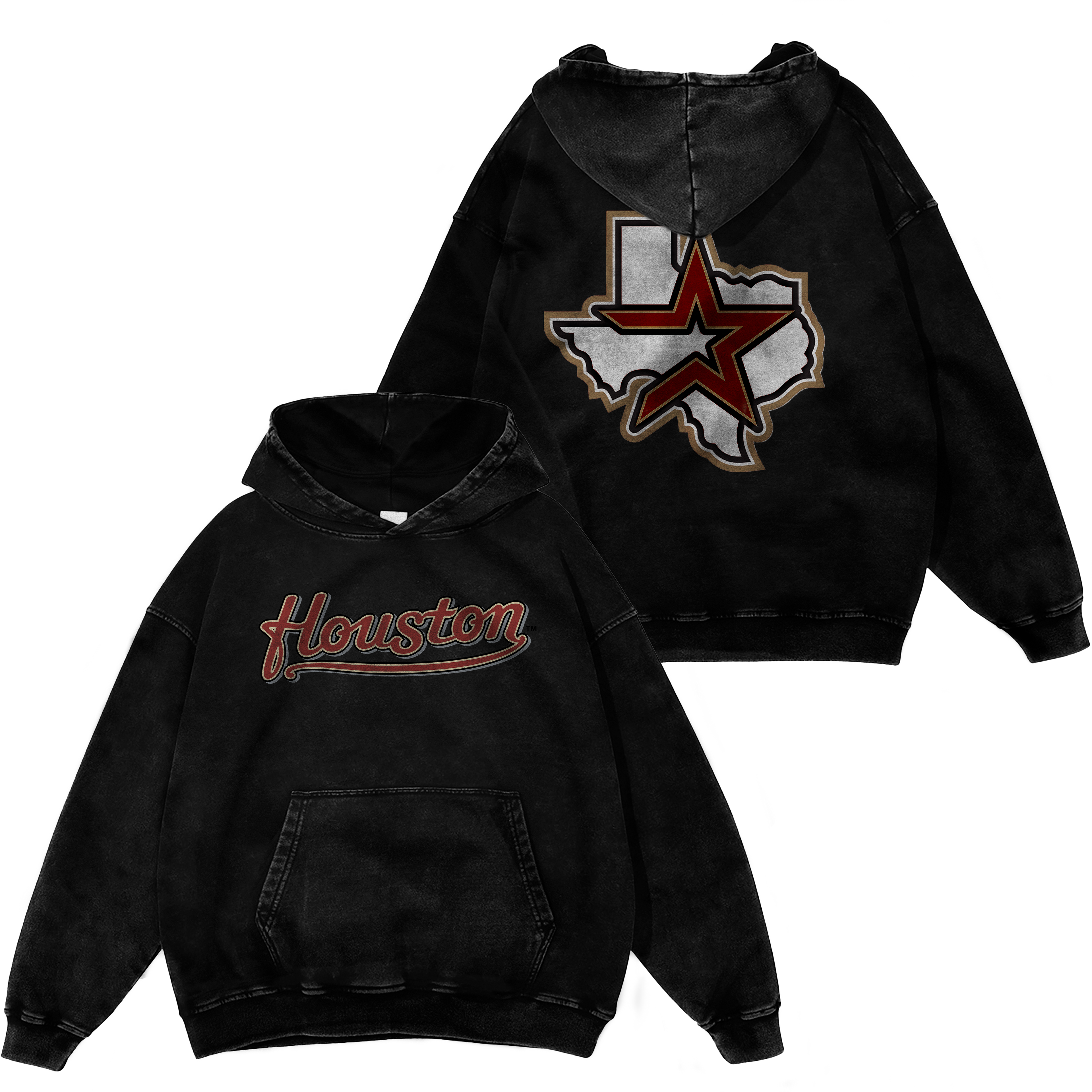 RED "HOUSTON" HOODIE