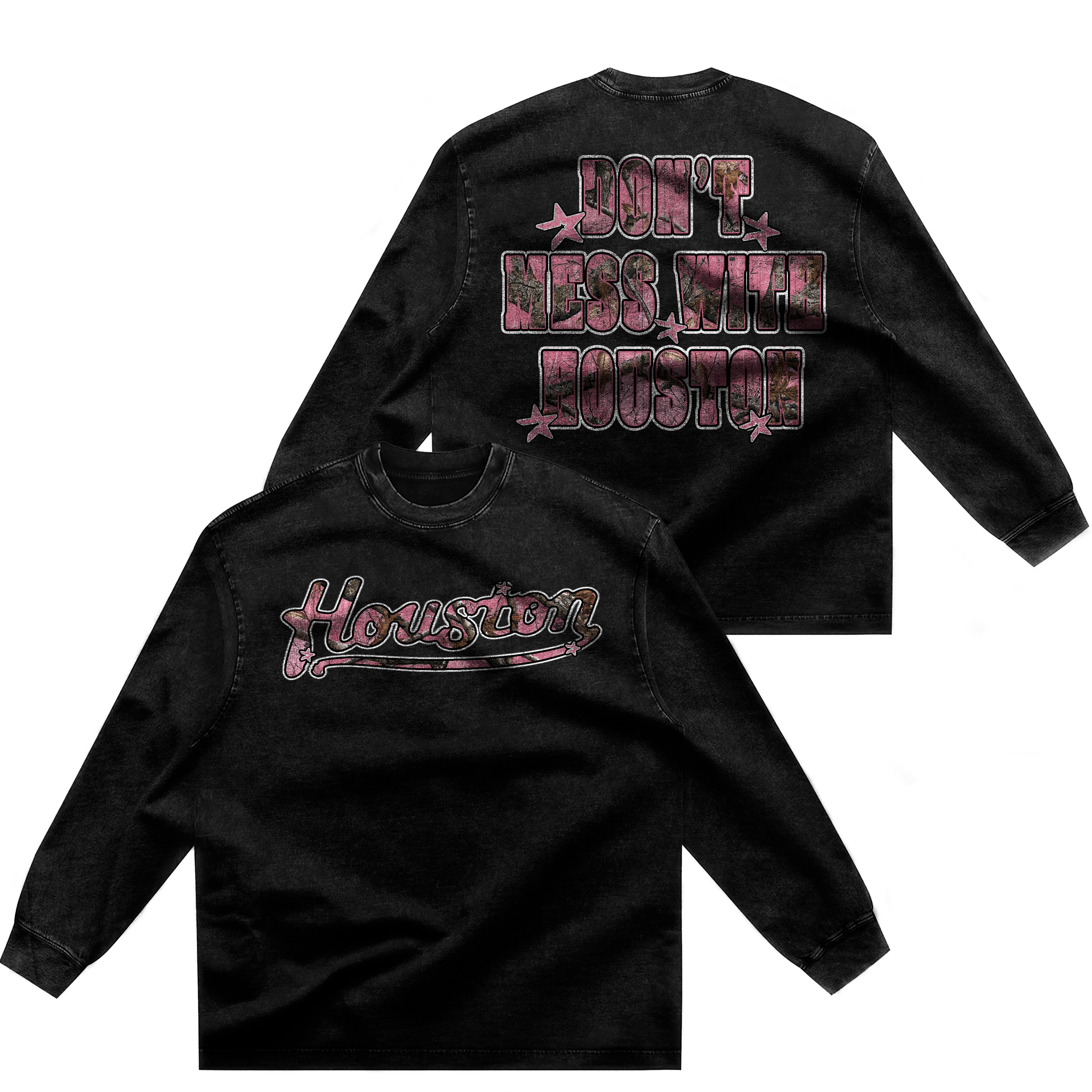 PINK TREE CAMO "HOUSTON" LONG SLEEVE