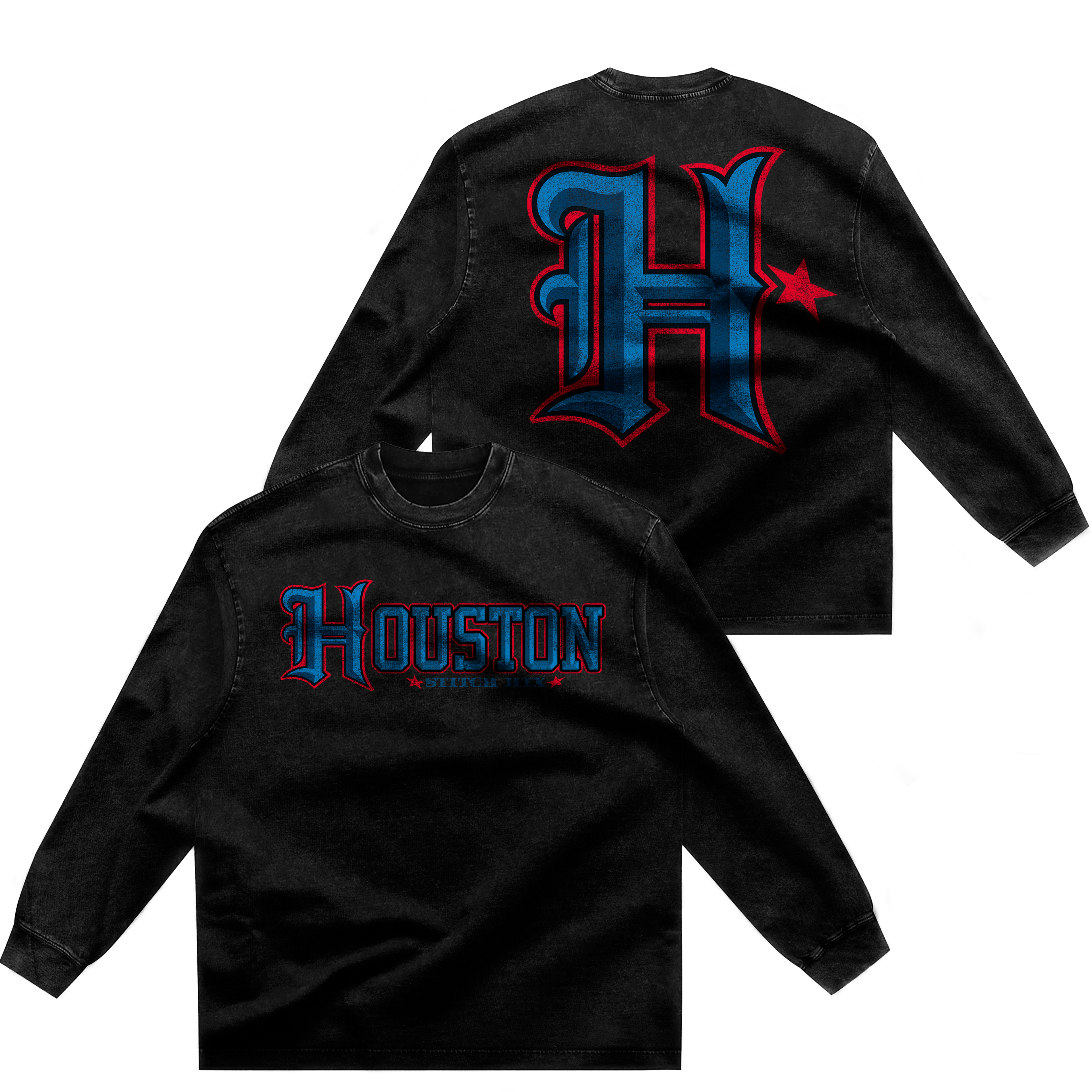 BLUE "H" LONG SLEEVE