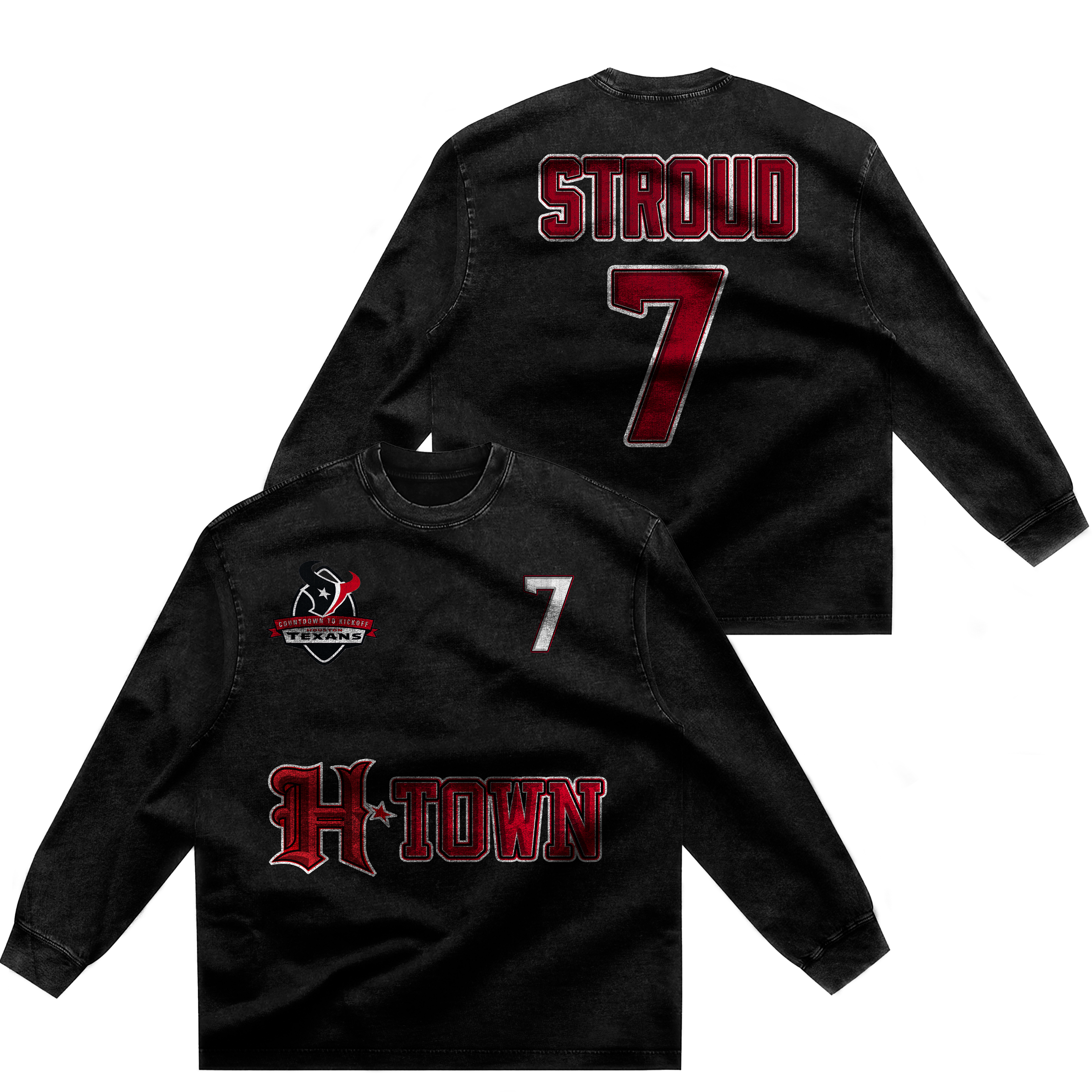 RED "STROUD" LONG SLEEVE