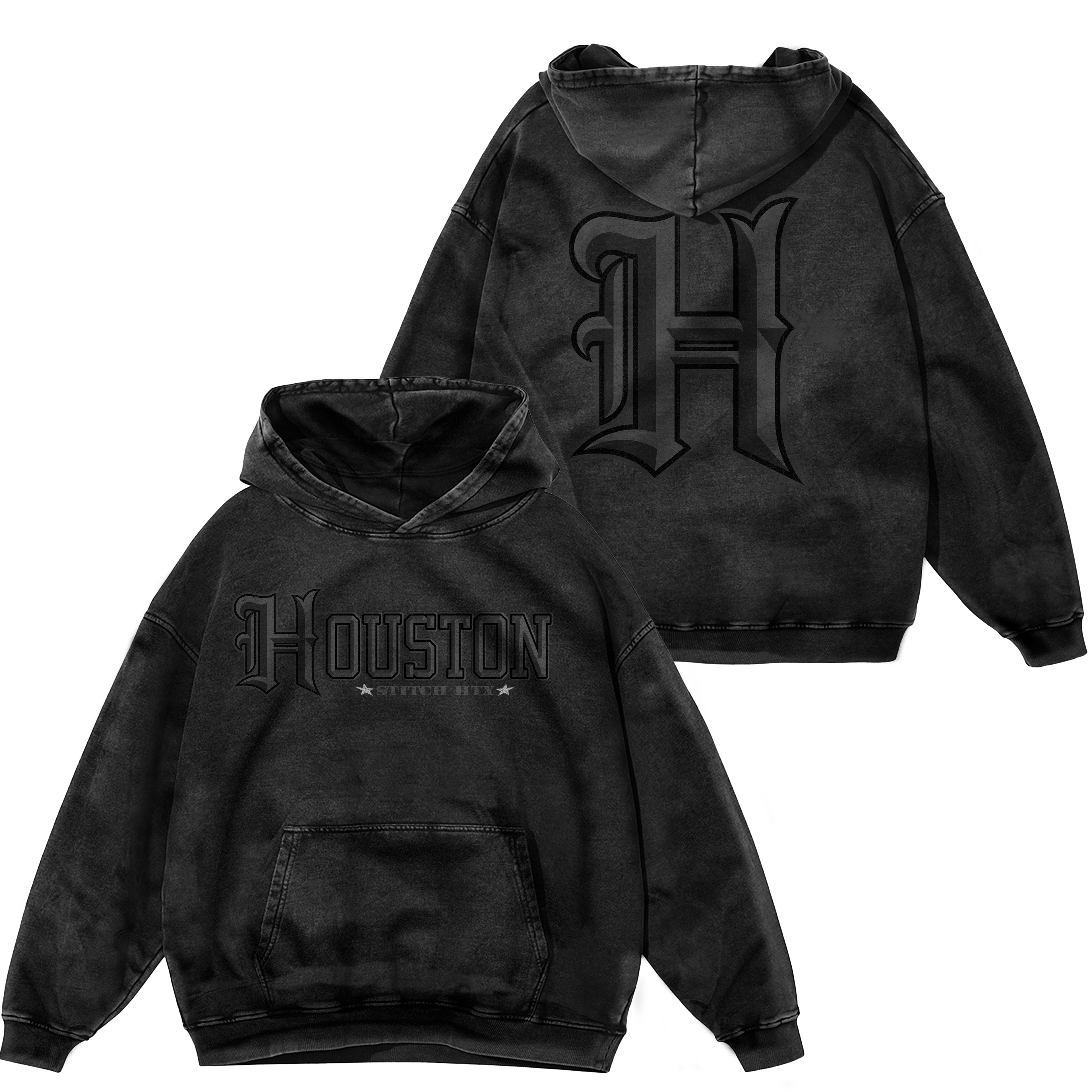 GREY "H" HOODIE