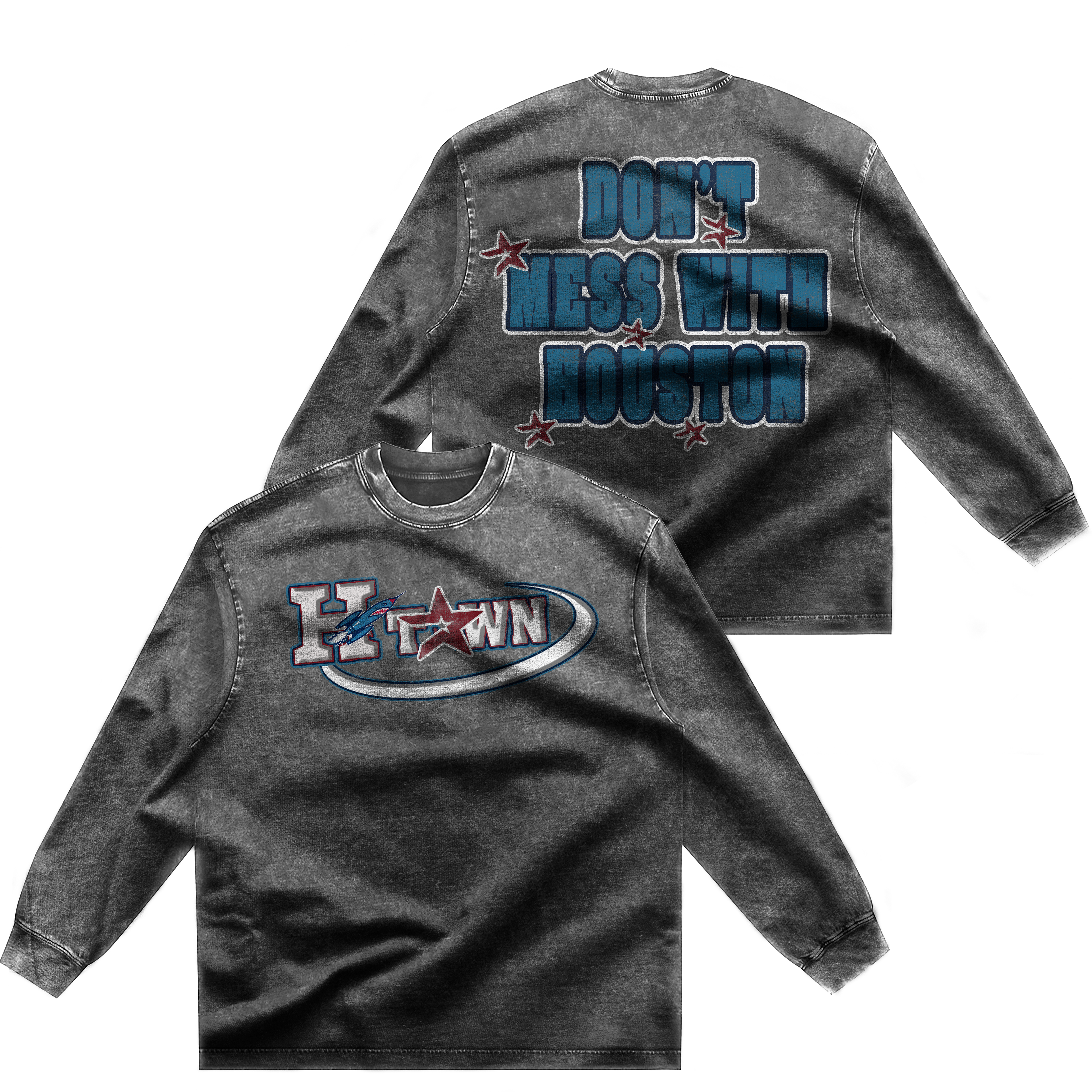 BLUE "H-TOWN" LONG SLEEVE