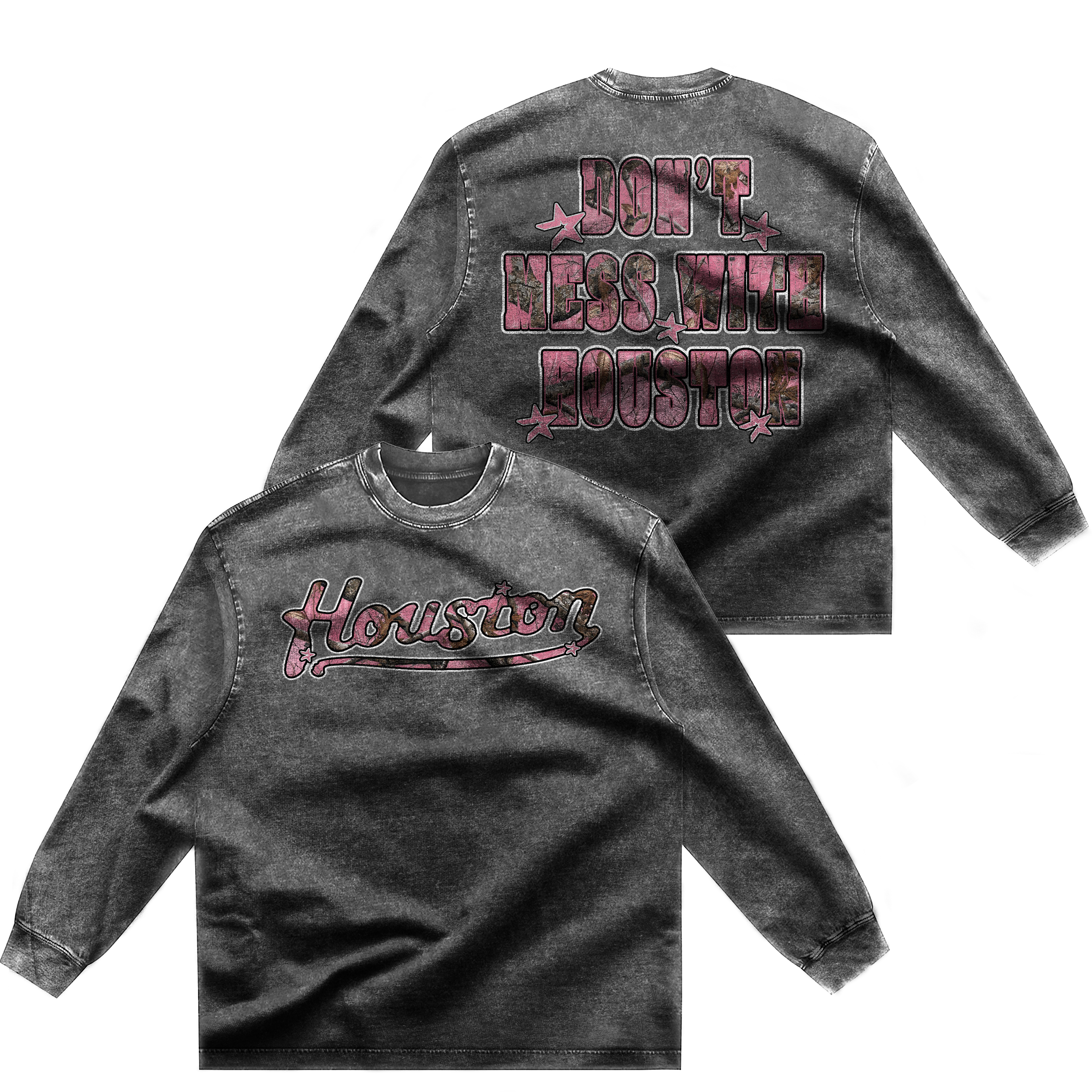 PINK TREE CAMO "HOUSTON" LONG SLEEVE