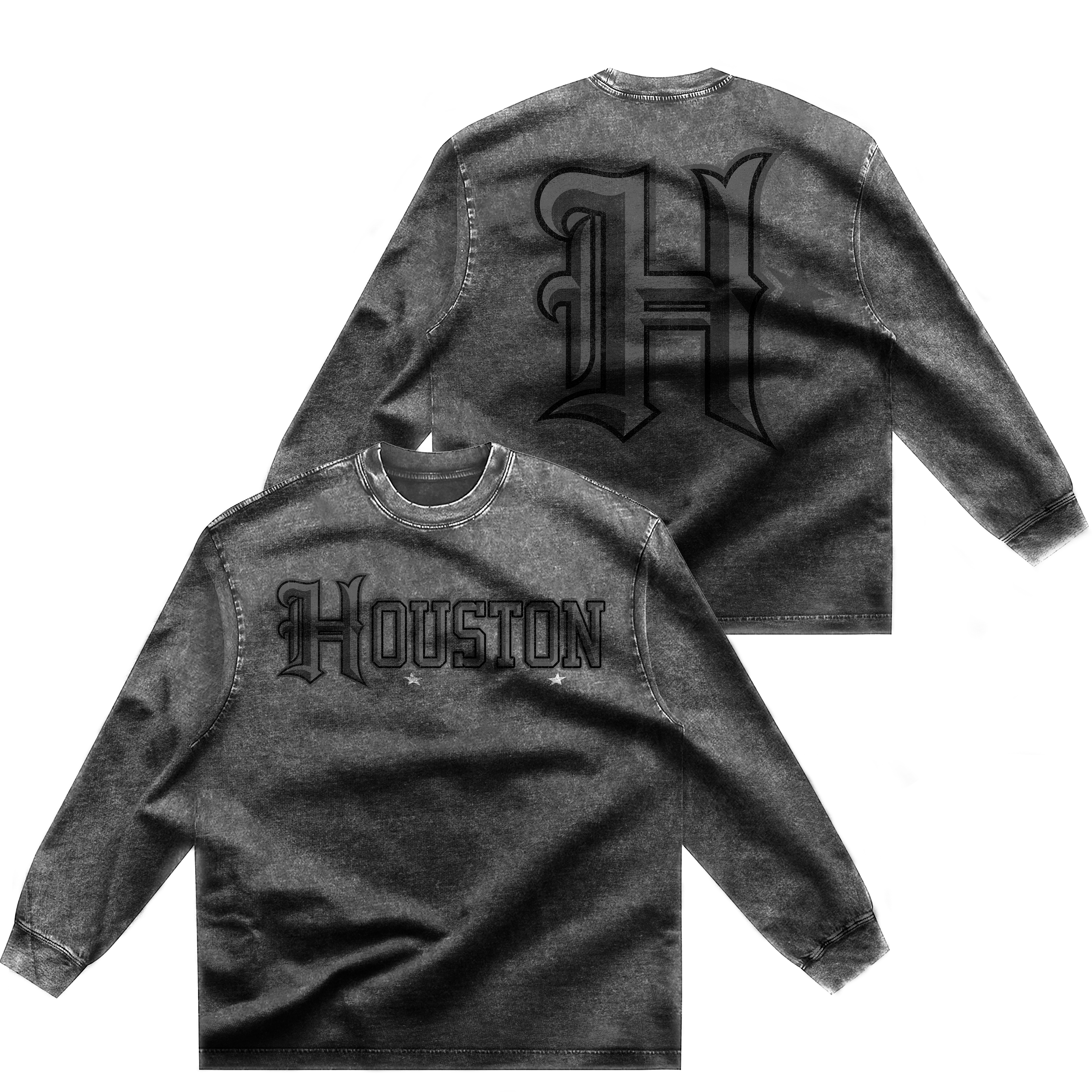 GREY "H" LONG SLEEVE need mock grey