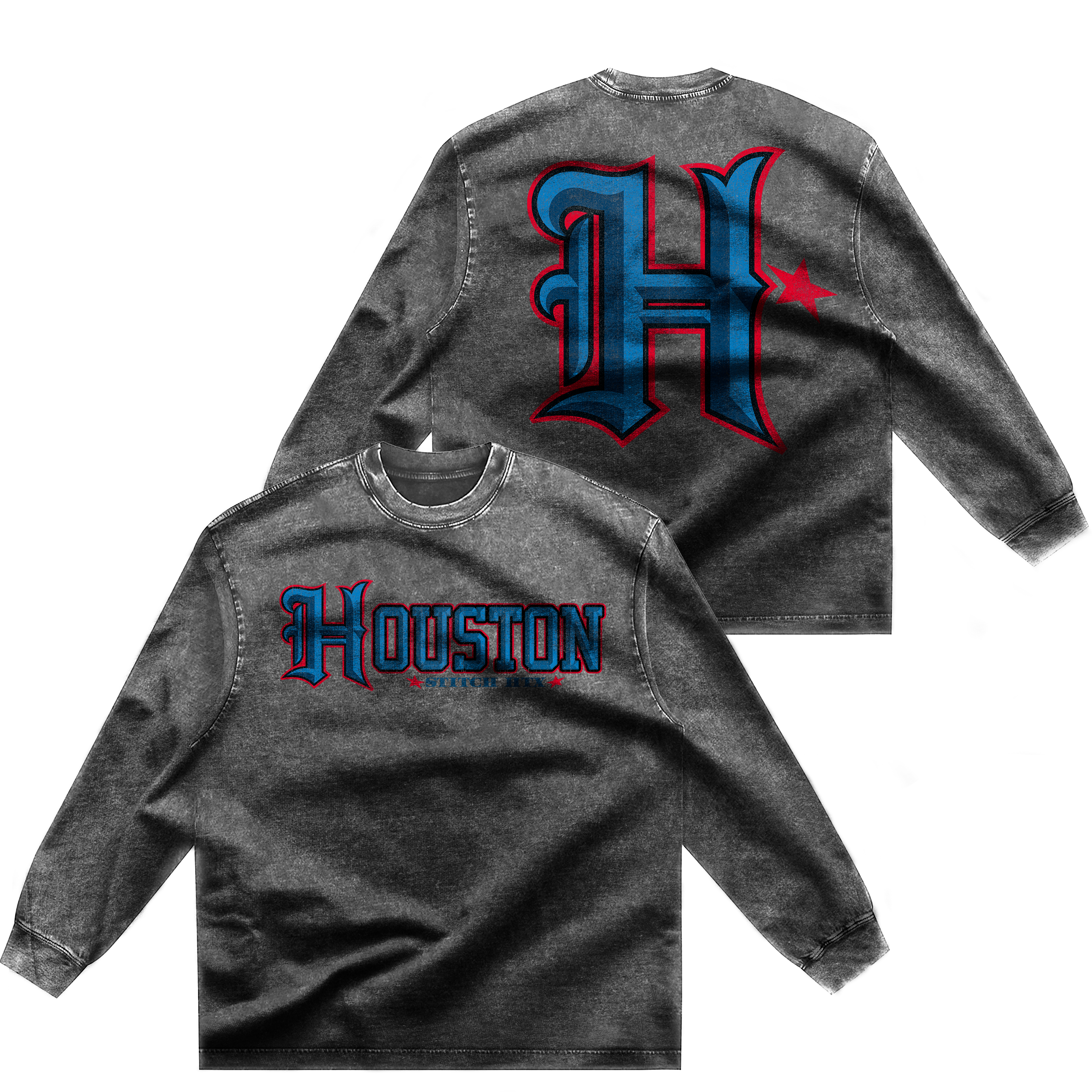 BLUE "H" LONG SLEEVE