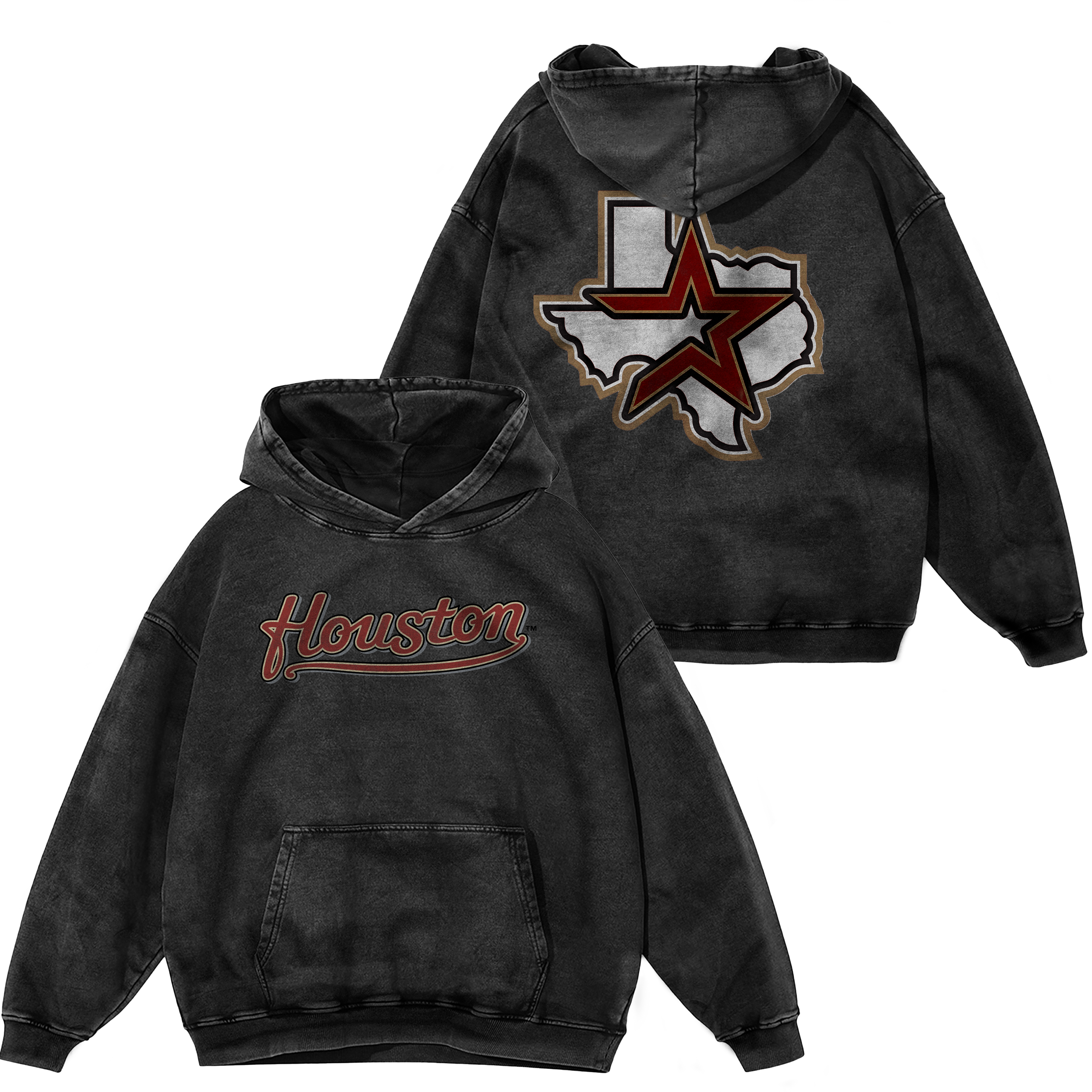 RED "HOUSTON" HOODIE