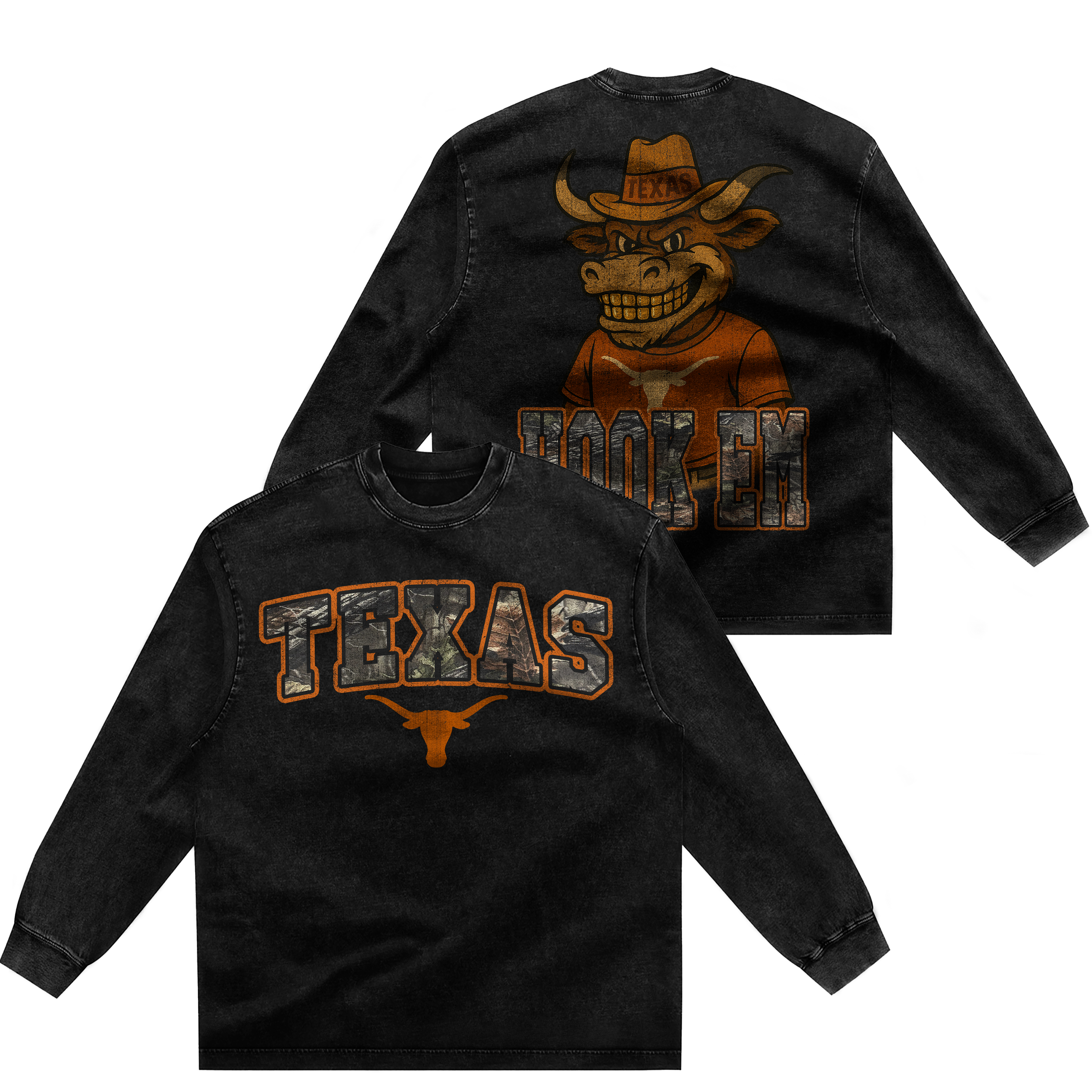 CAMO "HOOK EM" LONG SLEEVE