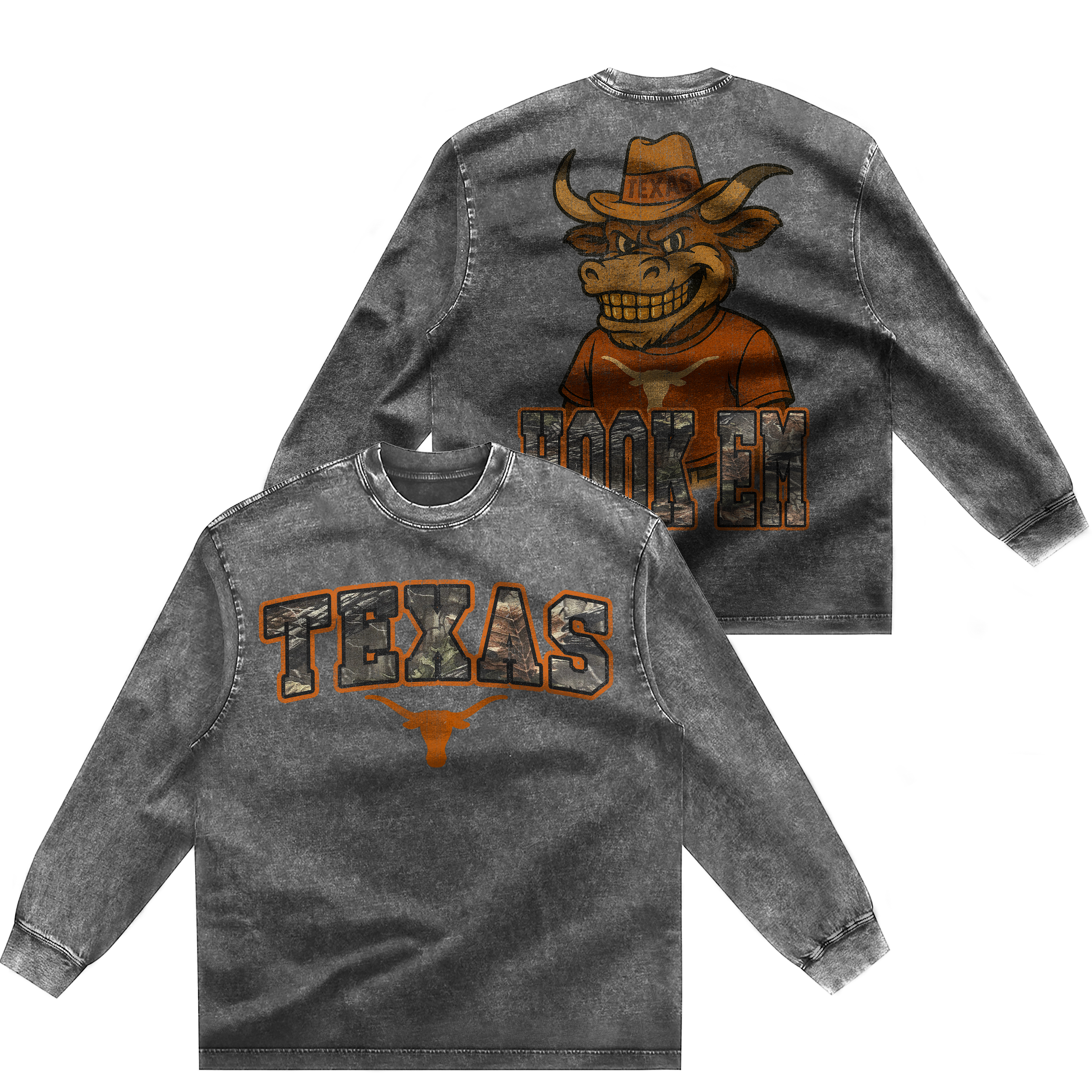 CAMO "HOOK EM" LONG SLEEVE