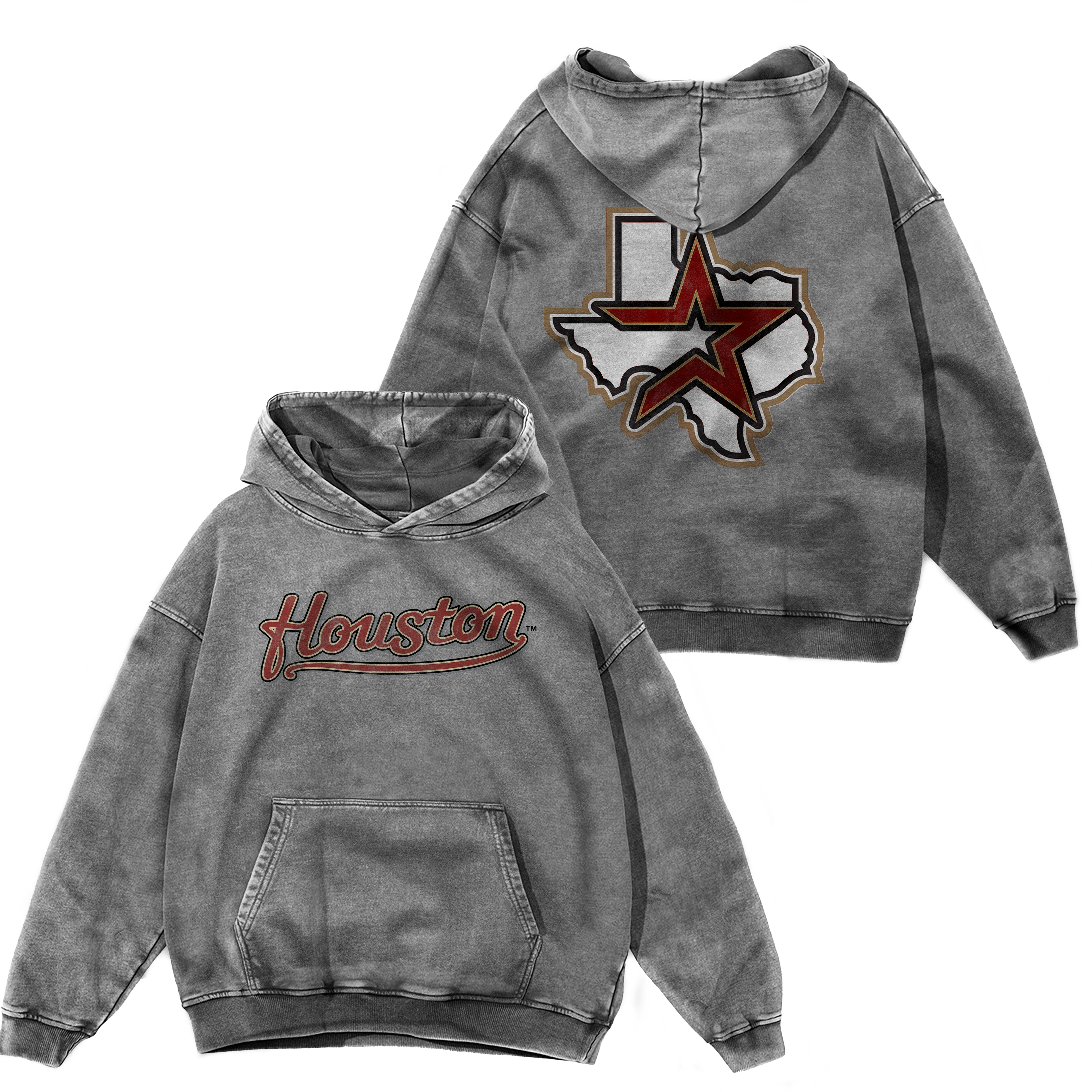 RED "HOUSTON" HOODIE