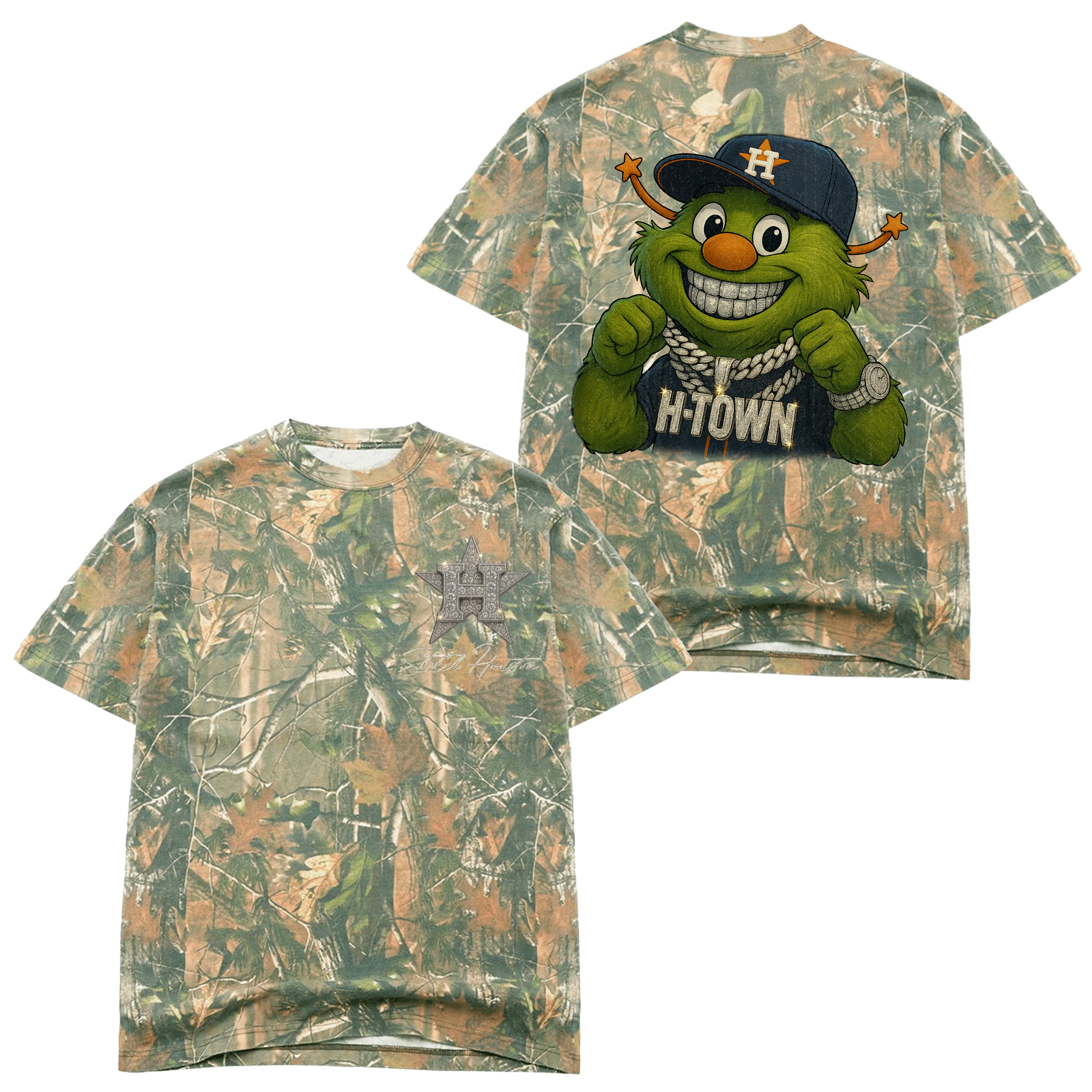 H-TOWN STROS TREE CAMO TEE