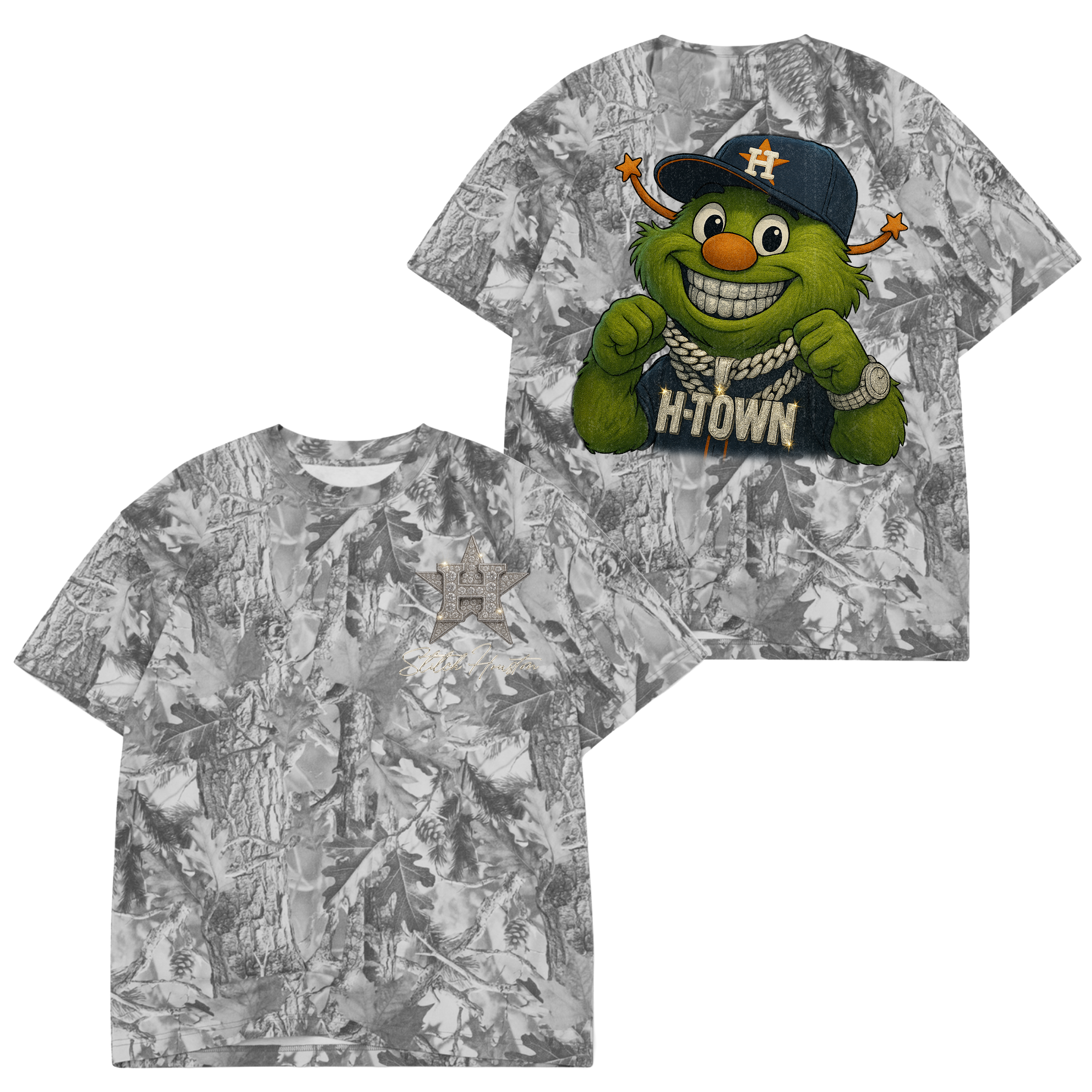 H-TOWN STROS TREE CAMO TEE