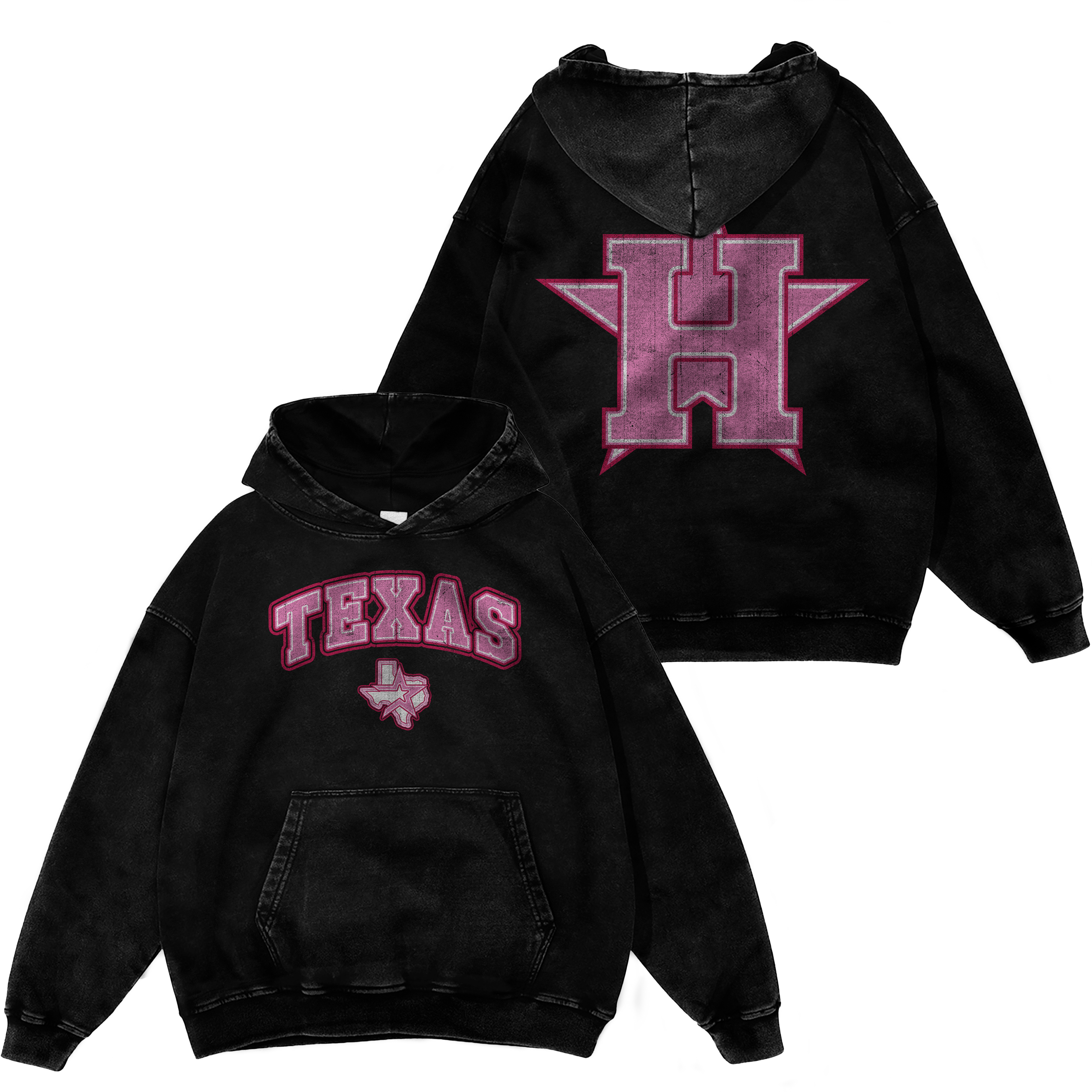 PINK "TEXAS" HOODIE