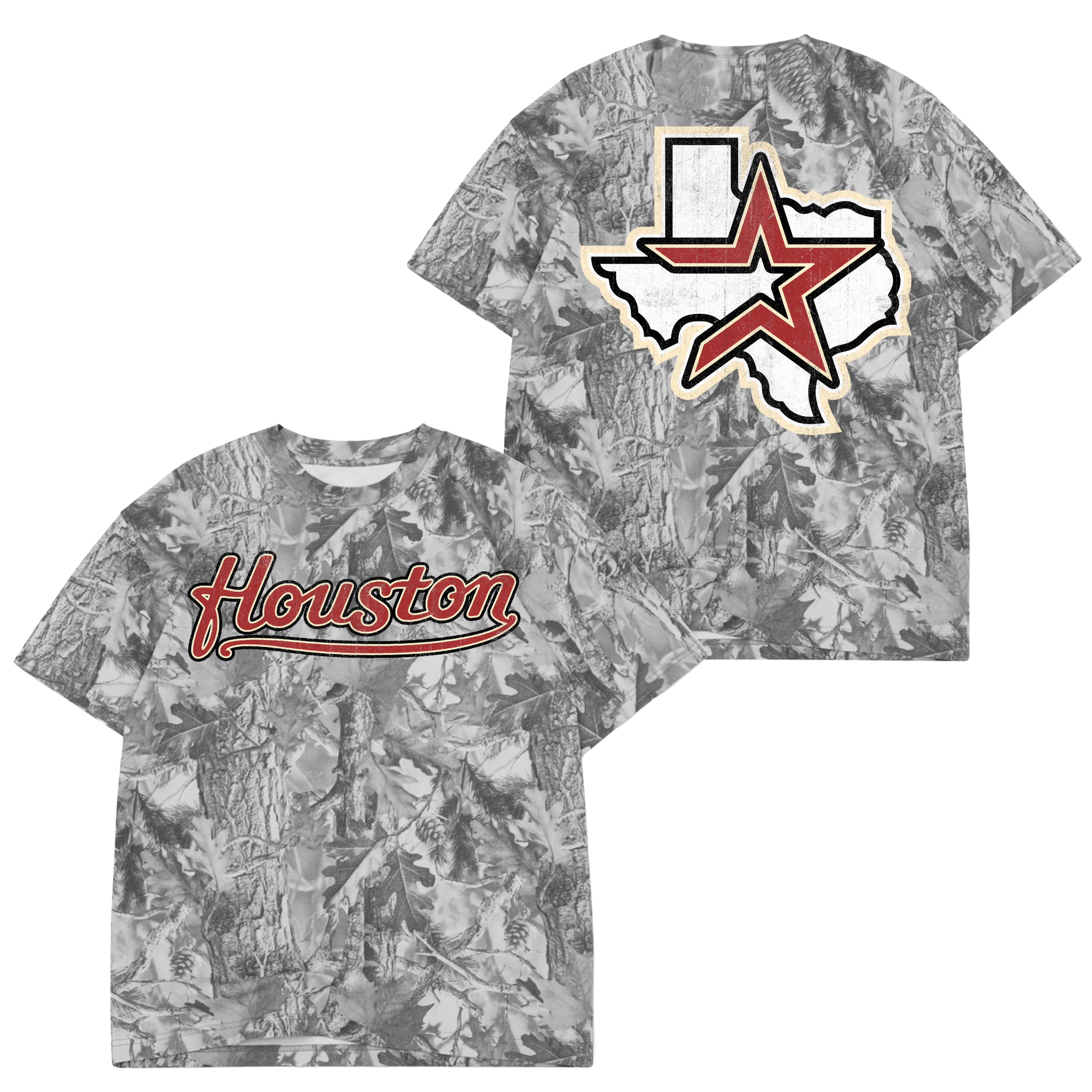 RED OG HOUSTON TREE CAMO TEE