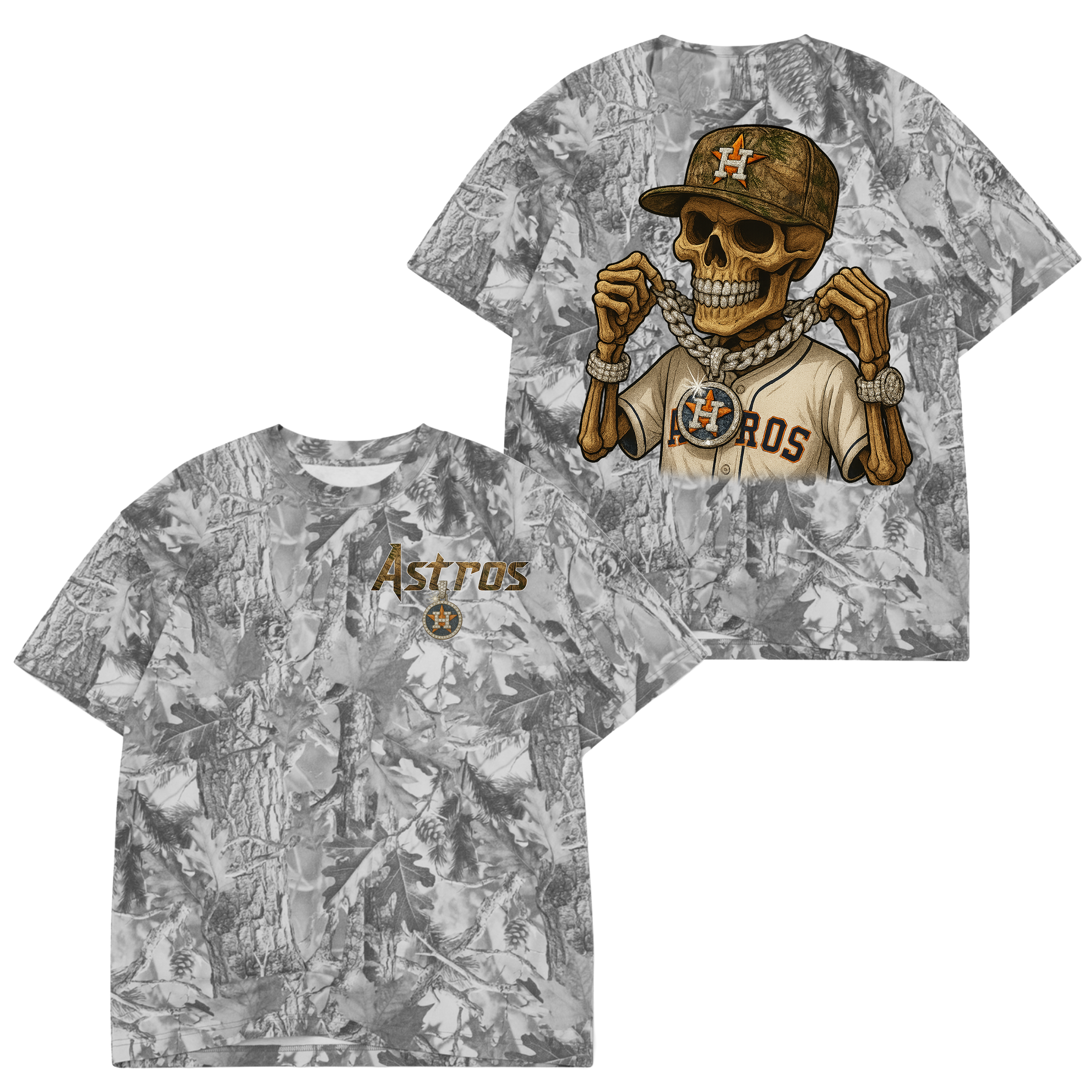 SKULLY STROS TREE CAMO TEE