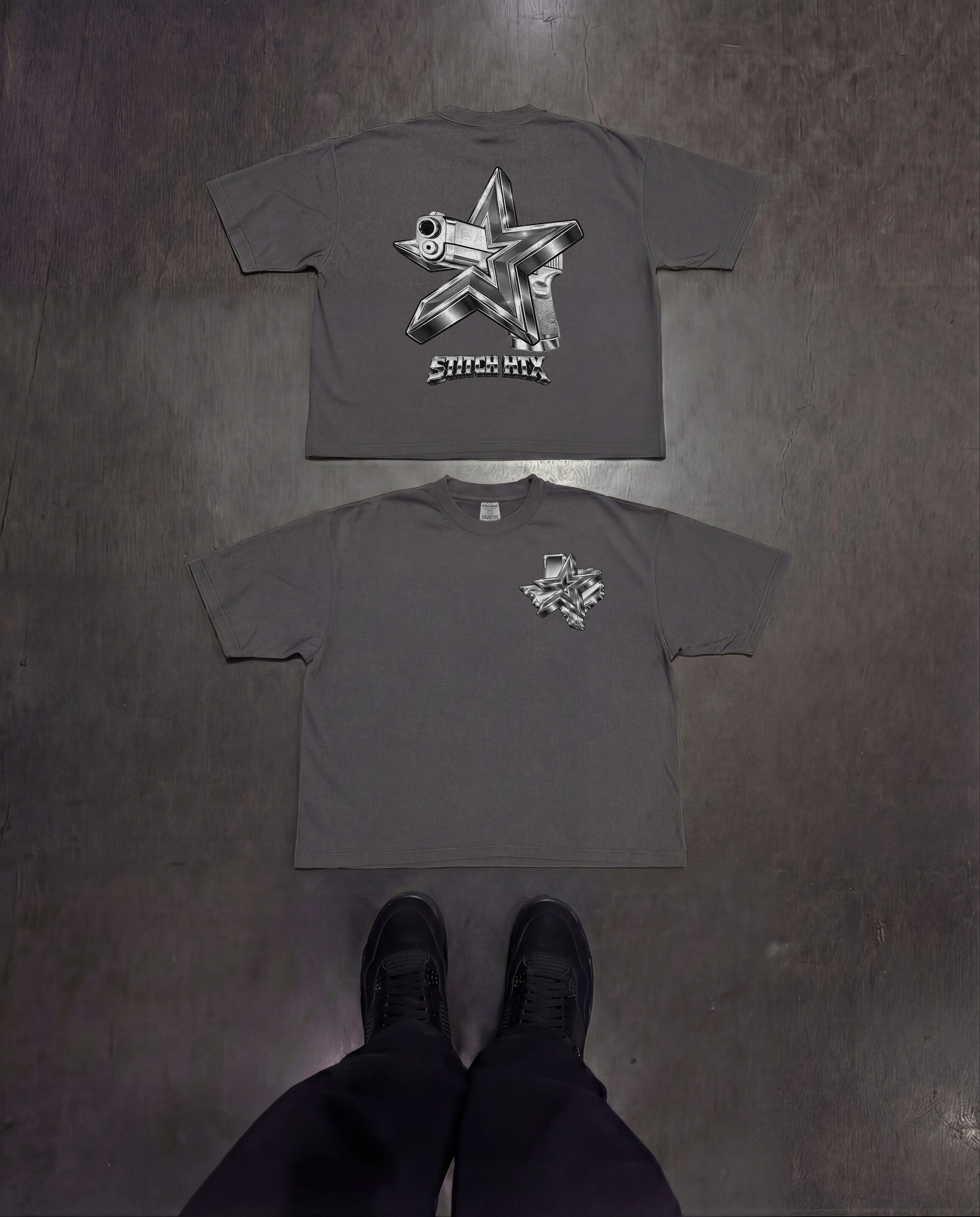 CHROME STROS GLOCK HEAVYWEIGHT SHAKAWEAR TEE