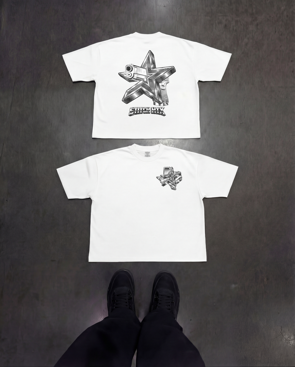 CHROME STROS GLOCK HEAVYWEIGHT SHAKAWEAR TEE