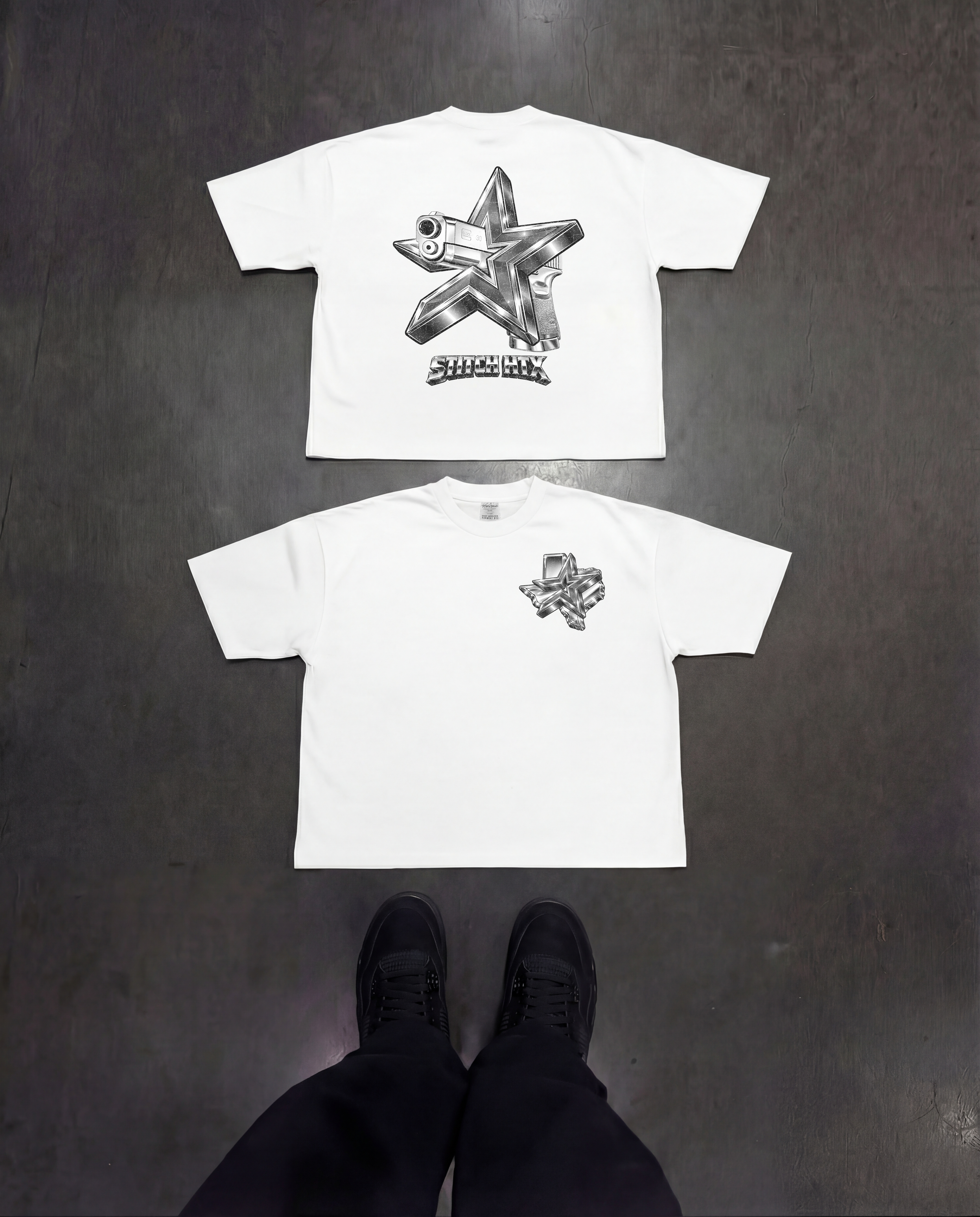 CHROME STROS GLOCK HEAVYWEIGHT SHAKAWEAR TEE